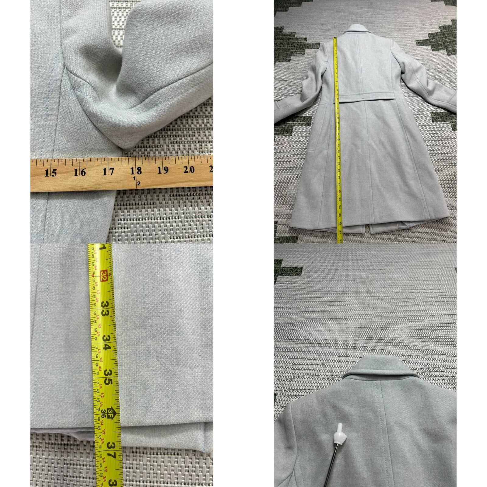 Reiss Reiss Overcoat Wool Tweed Gray Small Womens Regular Coat Child? No. Overcoat. Size S / US 4 / IT 40 - 8 Thumbnail