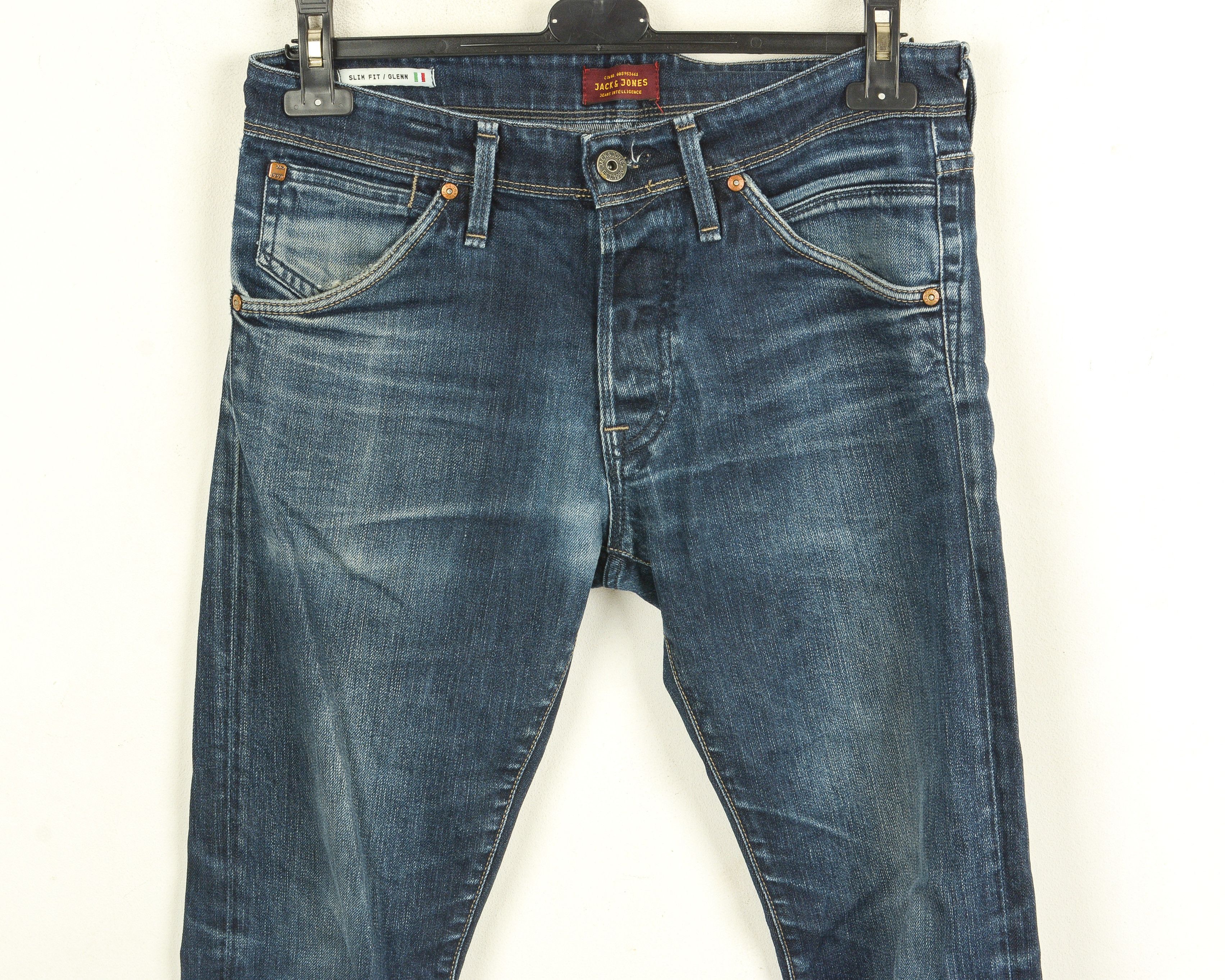 Jack & Jones Glenn W33 L34 Slim Fit Tapered Jeans Denim Pants Trousers Size US 33 - 2 Thumbnail