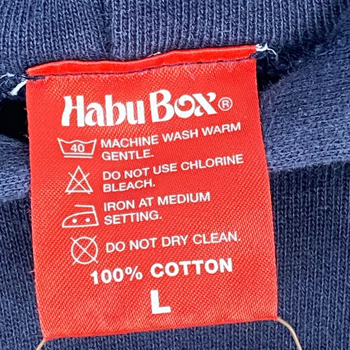 Other Vintage Habu Box Japanese Sukajan Deisgn Hoodie Sweater Navy Size US L / EU 52-54 / 3 - 6 Thumbnail