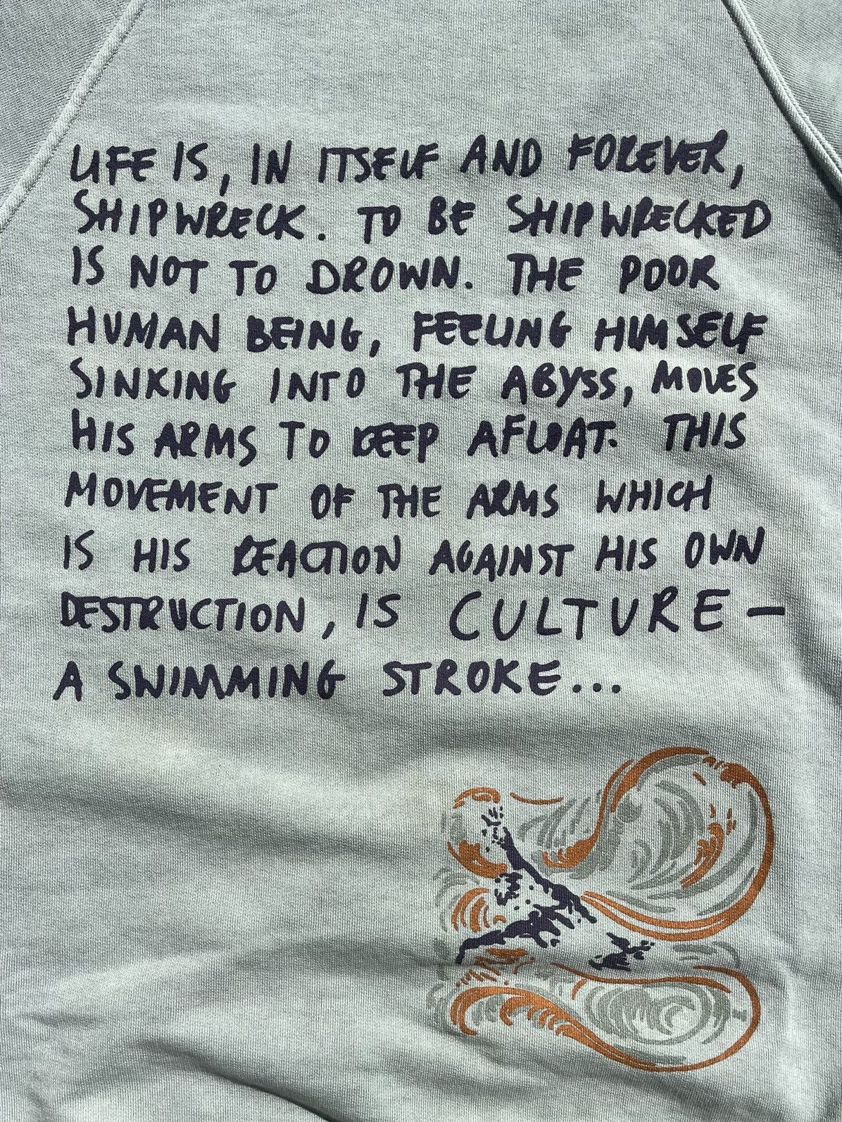 Raf Simons AW04 Raf Simons Waves 'Shipwreck' Crewneck Size US L / EU 52-54 / 3 - 3 Thumbnail