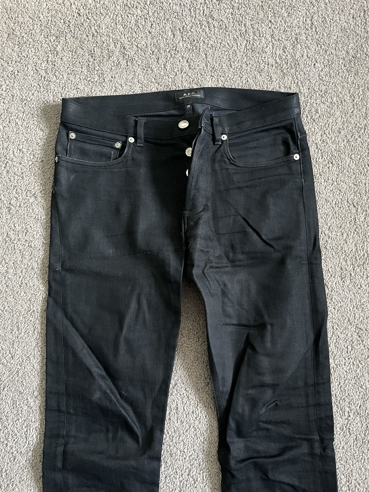 A.P.C. APC Petite New Standards Black Jeans Size US 28 / EU 44 - 2 Thumbnail