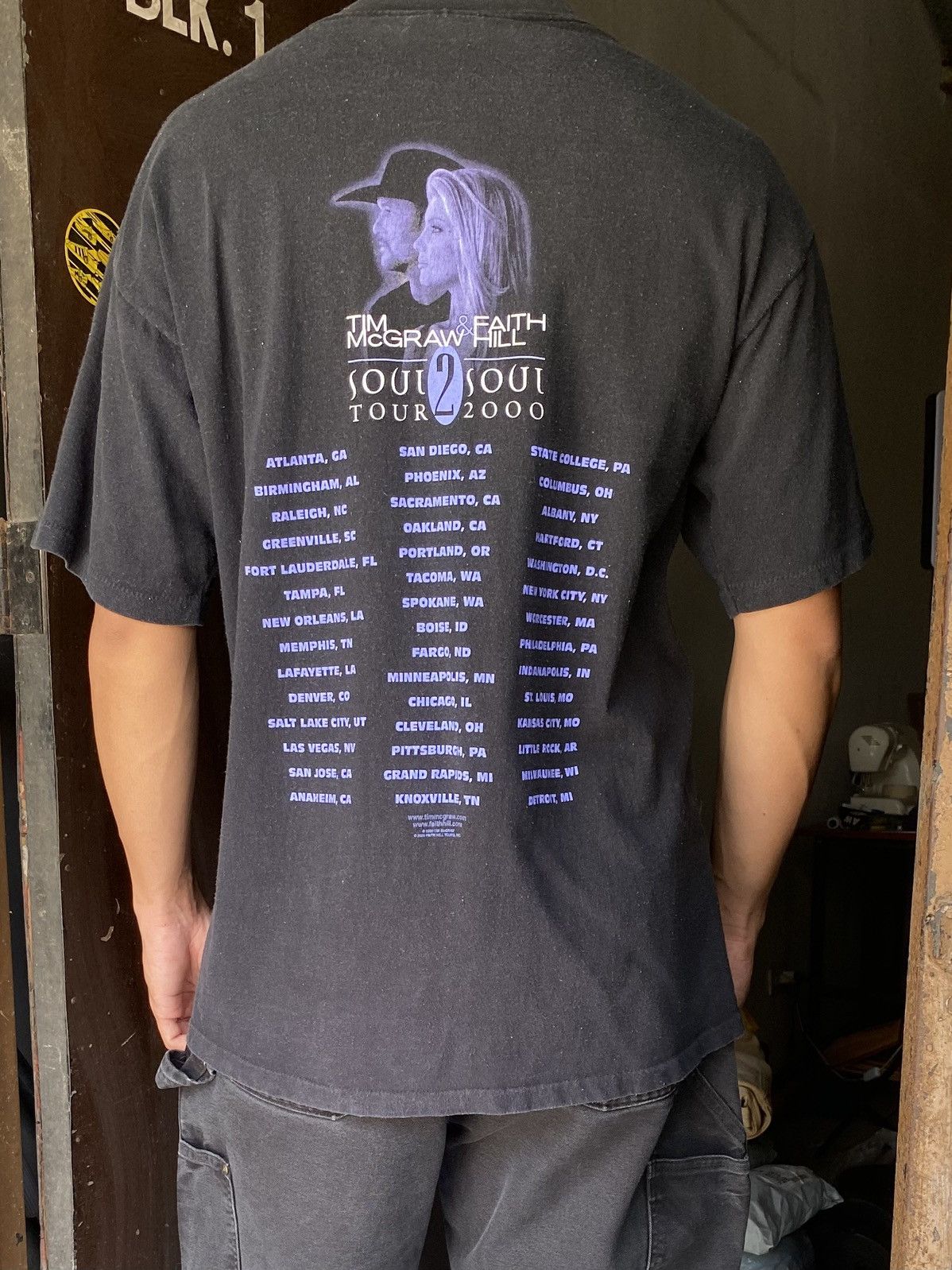 Band Tees Vintage Tim Mcgraw & Faith Hill Soul 2 tour soul Size US L / EU 52-54 / 3 - 4 Thumbnail