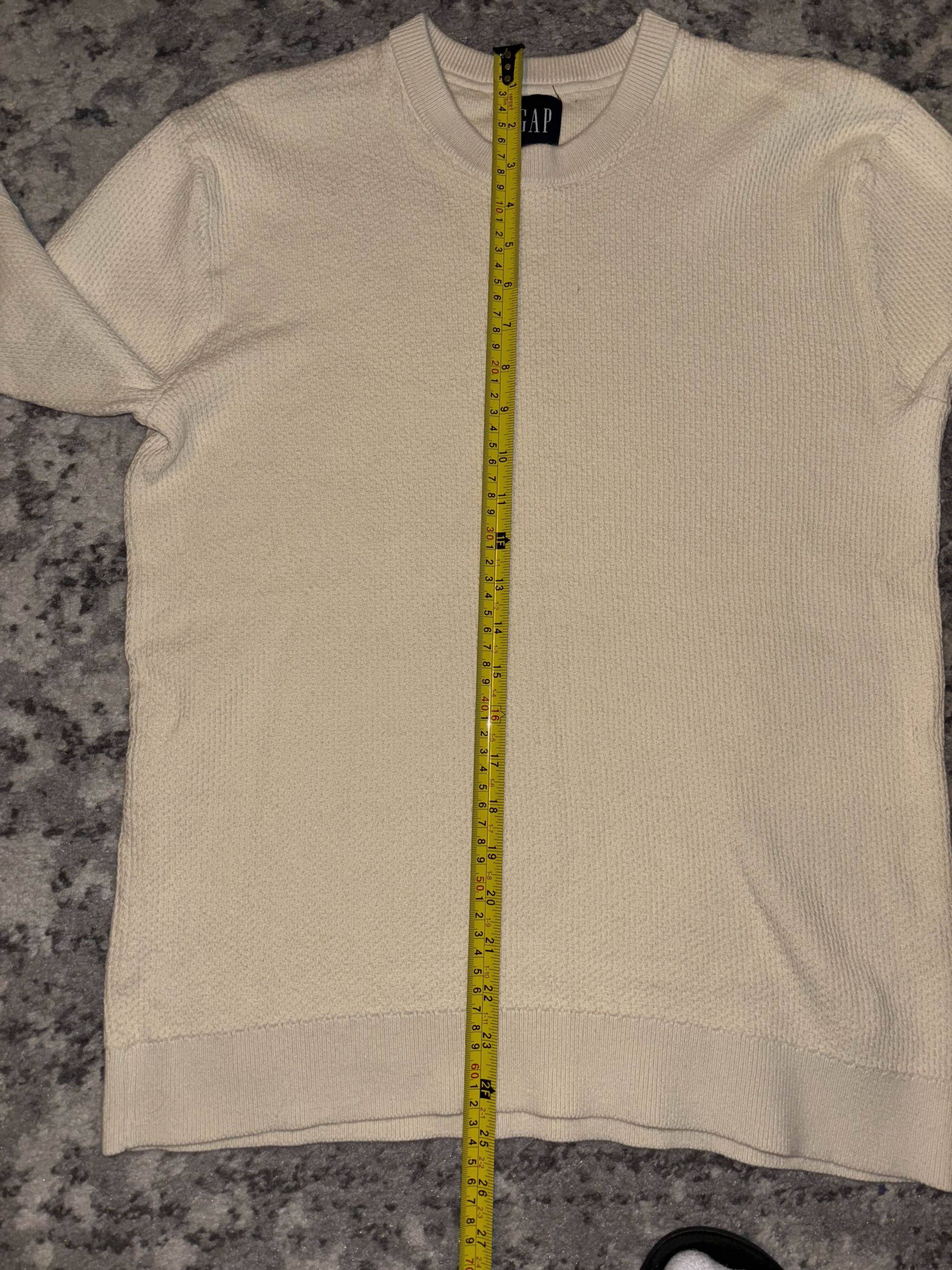 Gap Gap Cream Heavyweight Waffle Knit Thermal Size US M / EU 48-50 / 2 - 5 Thumbnail