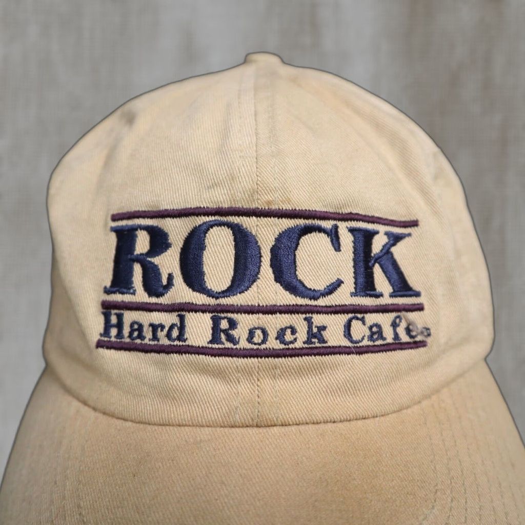 Hard Rock Cafe VINTAGE Hard Rock Cafe Baseball Cap Snapback Adult Brown Wool Acrylic Hat Mens Size ONE SIZE - 1 Thumbnail