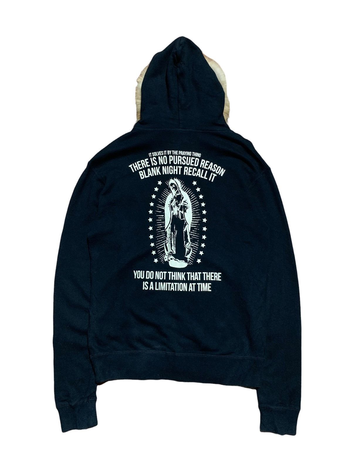 If Six Was Nine × Japanese Brand × Le Grande Bleu (L.G.B.) Stooge & co japan praying mary fur hoodie LGB style Size US L / EU 52-54 / 3 - 2 Thumbnail