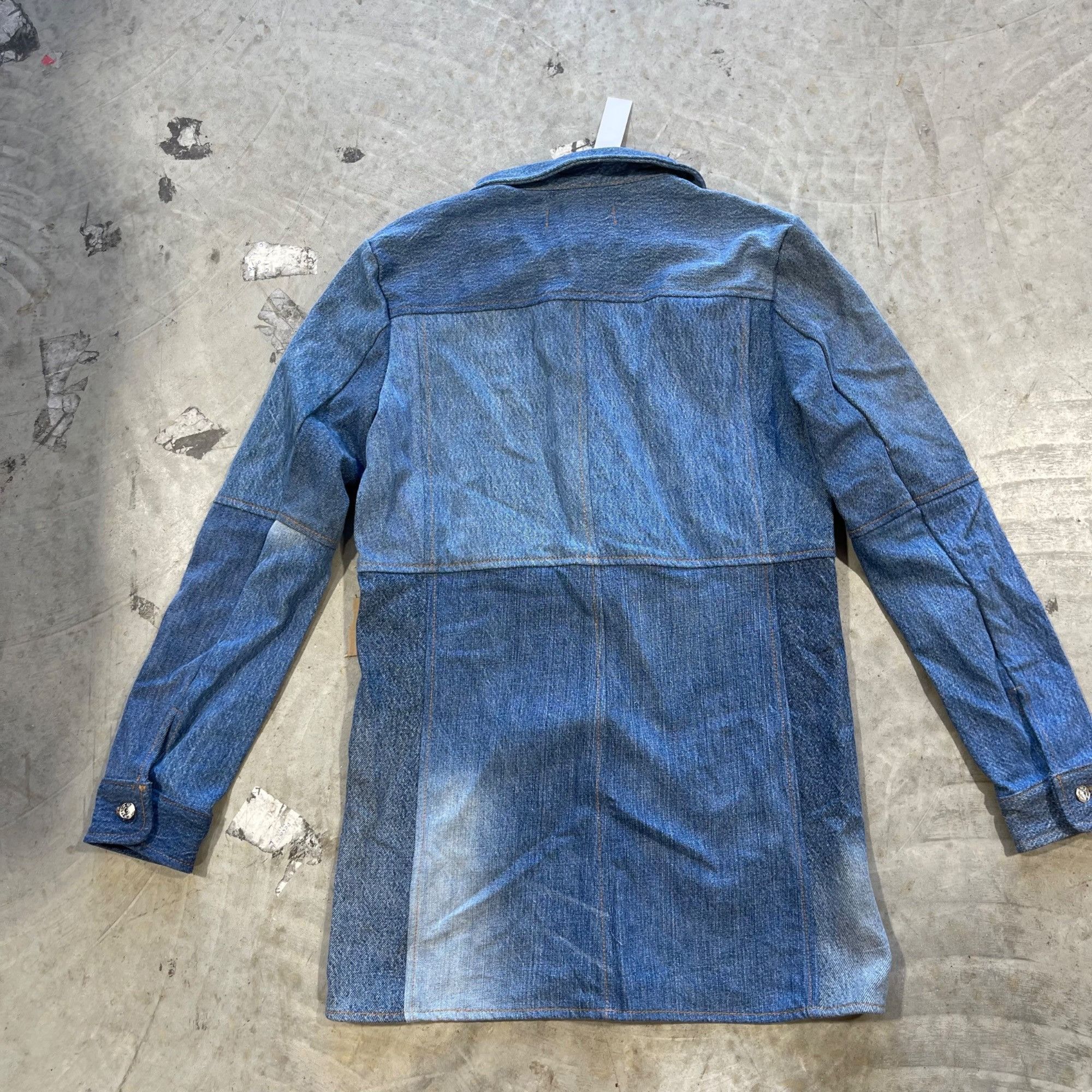 EB Denim $250 NWT EB DENIM UPCYCLED RECLAIMED DENIM MINI DRESS SZ M Size M / US 6-8 / IT 42-44 - 7 Thumbnail