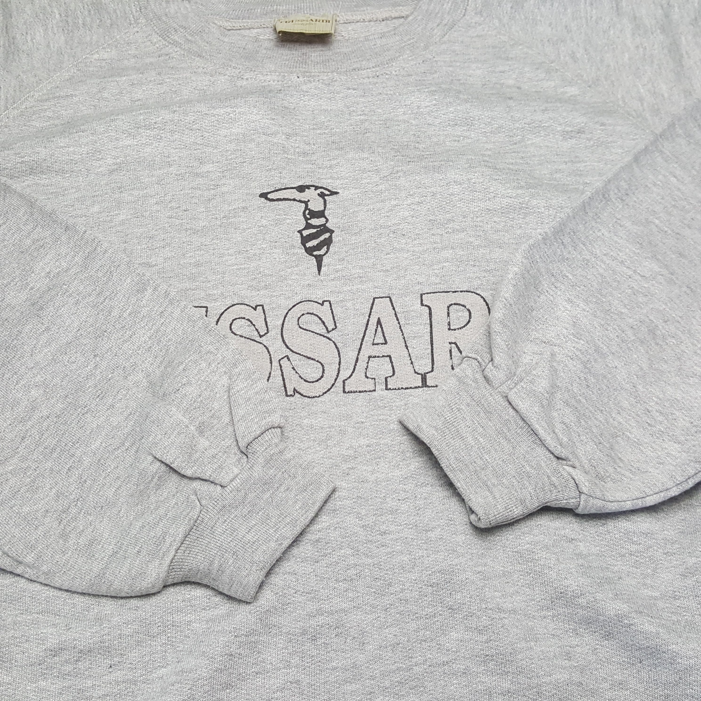 Trussardi × Vintage Vintage TRUSSARDI Italian Brand Big Logo Sweatshirt Size US L / EU 52-54 / 3 - 8 Thumbnail