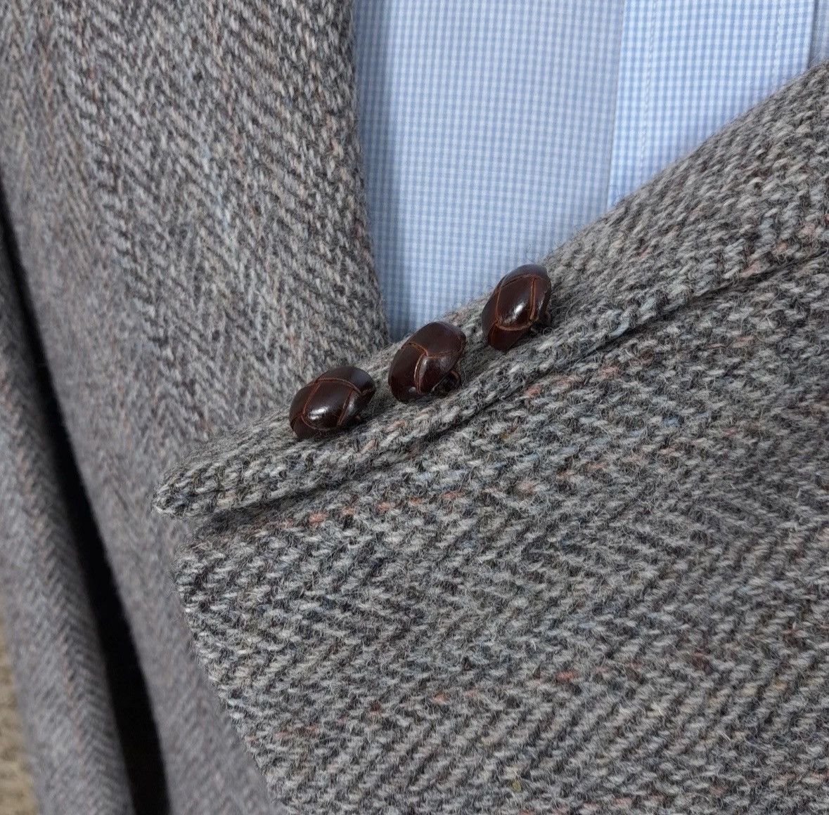 Harris Tweed Hunting Horn Harris Tweed Blazer Sport Coat Size 38L - 3 Thumbnail