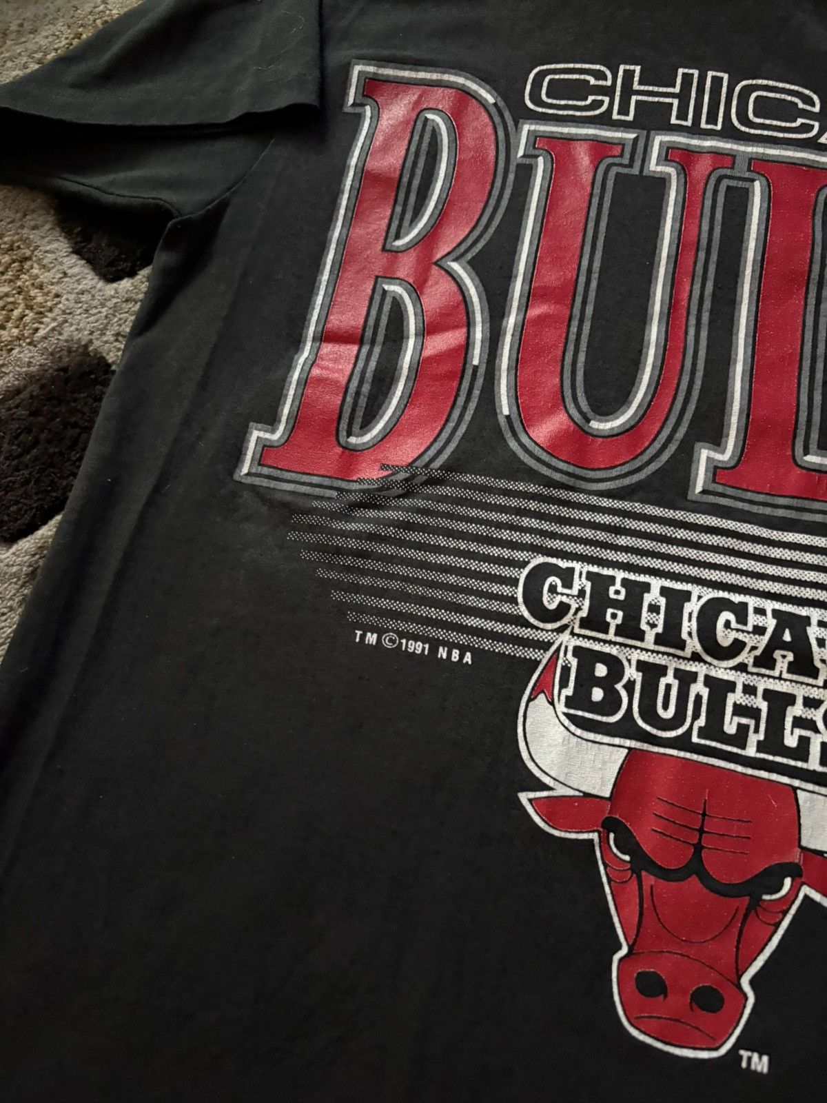 NBA Vintage 1991 Single Stitch Chicago Bulls T-Shirt Size US S / EU 44-46 / 1 - 3 Thumbnail