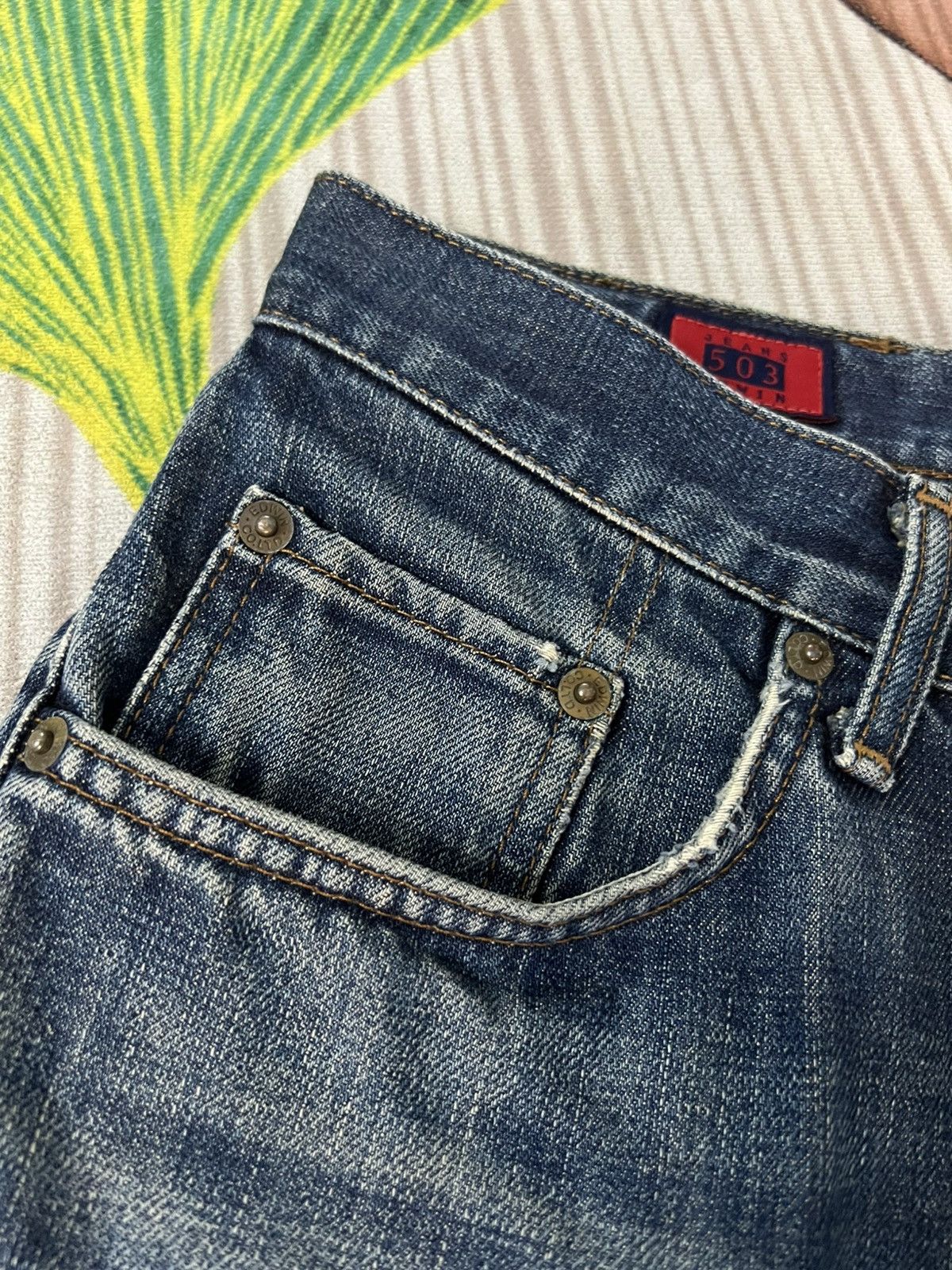 Edwin VINTAGE EDWIN 503 DISTRESSED JEANS Size US 30 / EU 46 - 11 Thumbnail