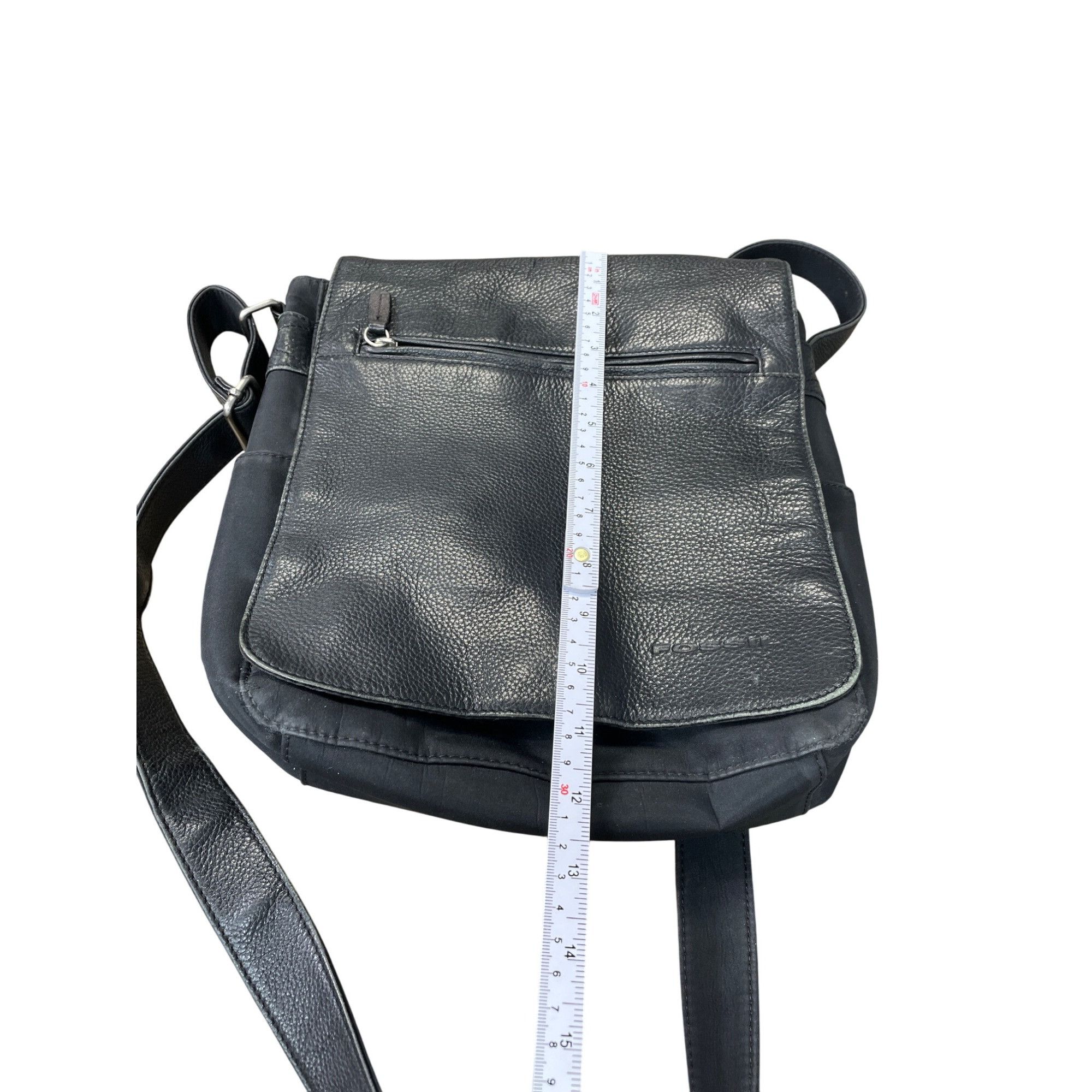 Fossil Fossil womans Black Leather Crossbody Messenger bag SKU 903 Size ONE SIZE - 15 Thumbnail