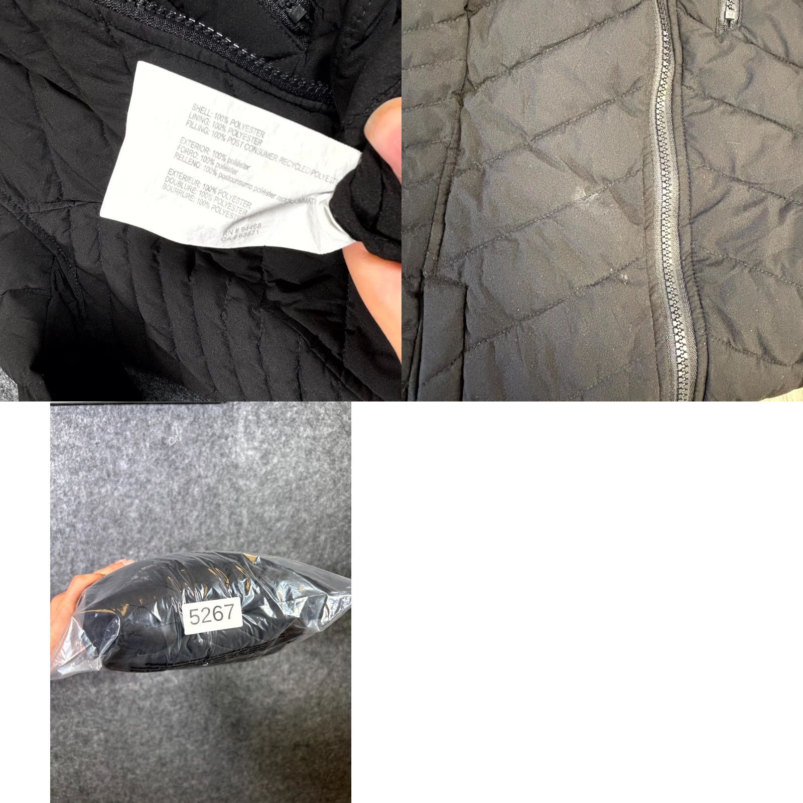 Nautica Nautica Puffer Jacket Men S Black Polyester Quilting Hooded Full-Zip Long Sleeve Size US S / EU 44-46 / 1 - 8 Thumbnail