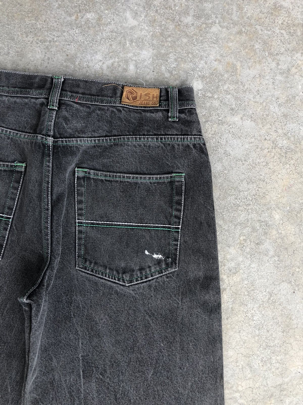 Vintage Risk Baggy Jeans Distressed Denim Size US 34 / EU 50 - 10 Thumbnail