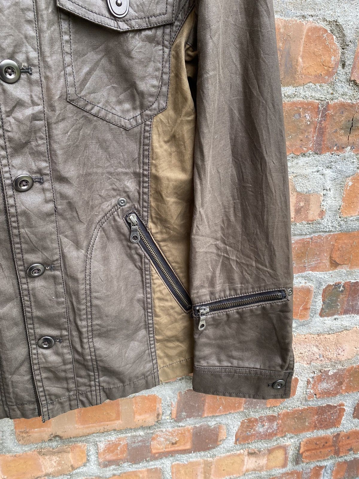 Obelisk 2000s Edge Rupert Wax hybrid Multipocket Vkei Jacket Size US S / EU 44-46 / 1 - 8 Thumbnail