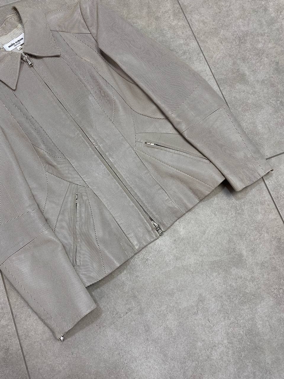 Mila Schon Mila Schon Real Sheepskin Striped Leather Jacket Size M / US 6-8 / IT 42-44 - 10 Thumbnail