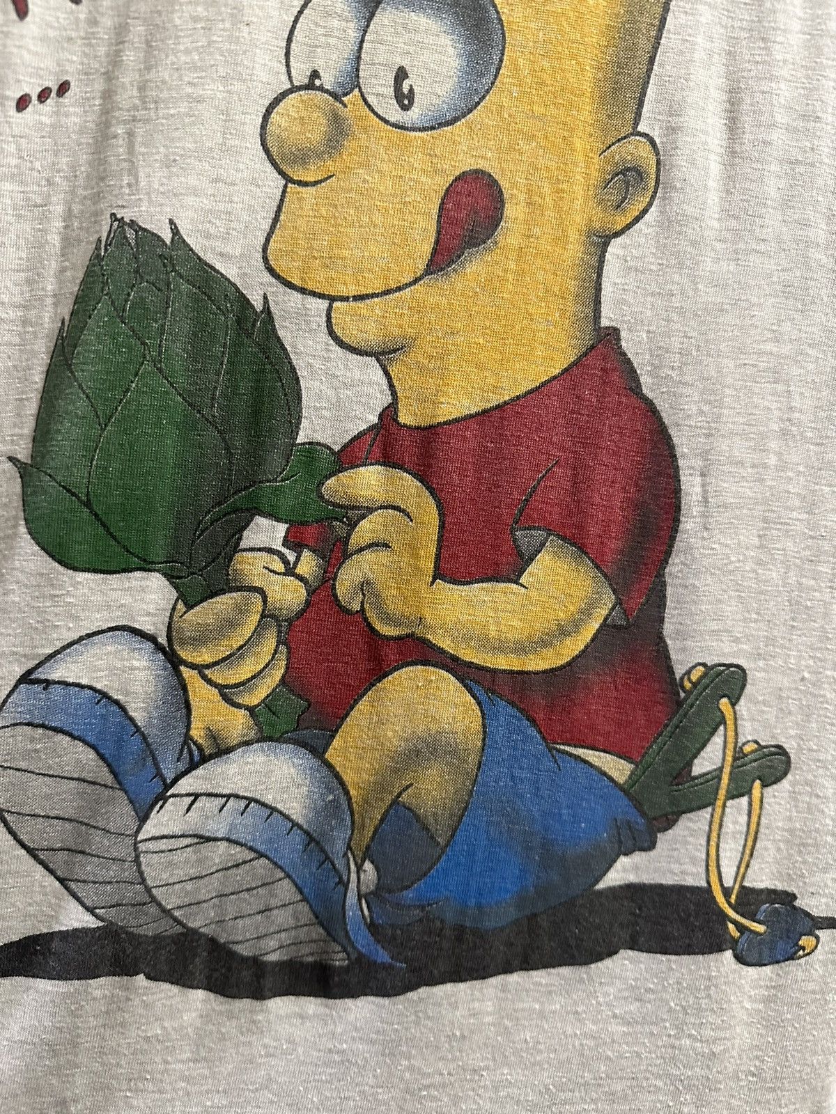 Vintage Vintage 90s Bootleg Bart Simpson Single Stitch T-Shirt Size US L / EU 52-54 / 3 - 3 Thumbnail