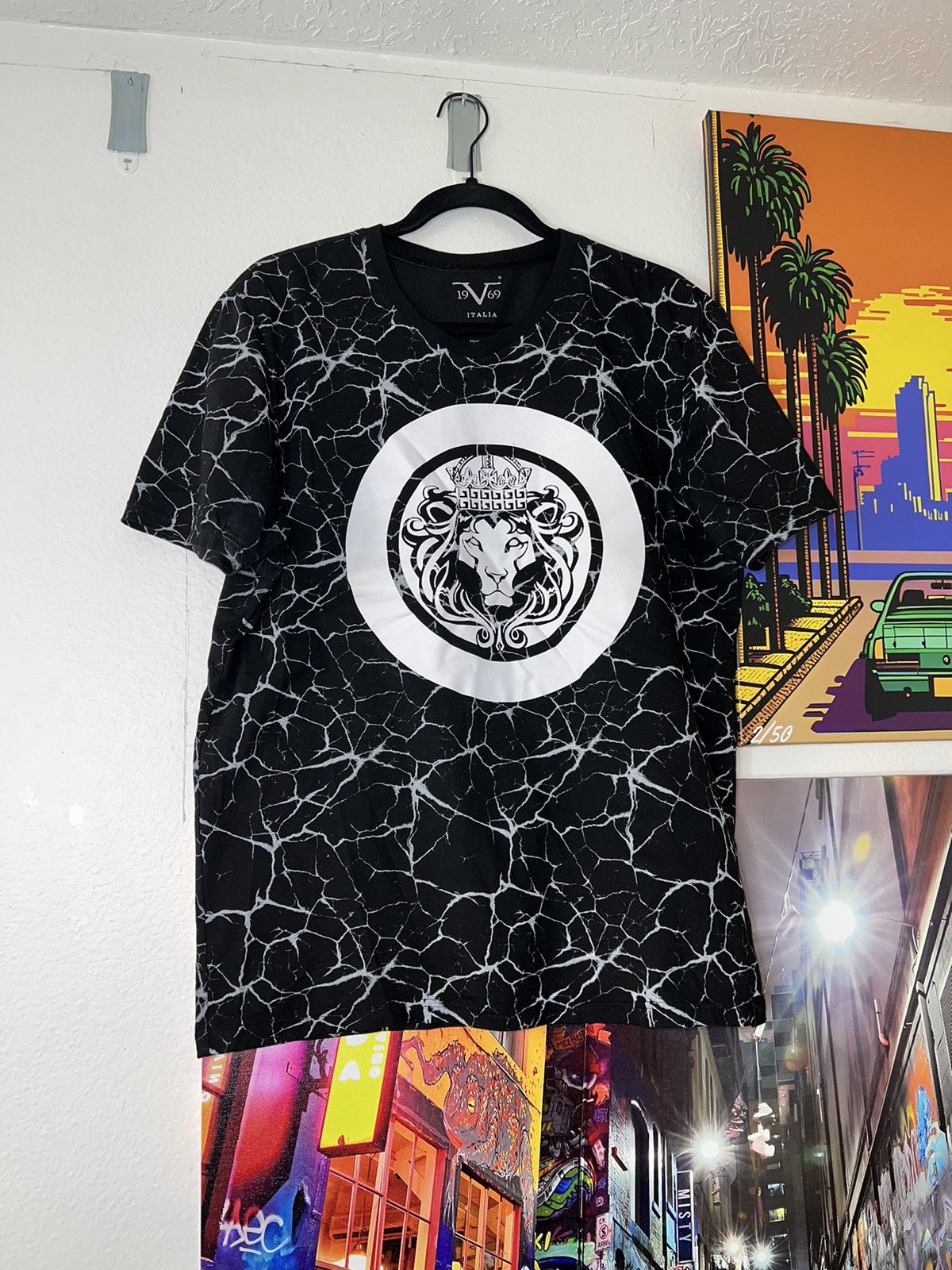 Other Versace Style Black T-Shirt with Lion Print and Design Size US M / EU 48-50 / 2 - 1 Thumbnail