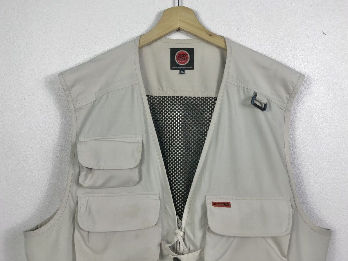 Other Vtg Lucky Strikes Utility Multipocket Outdoor Vest Jacket Size US XXL / EU 58 / 5 - 2 Thumbnail