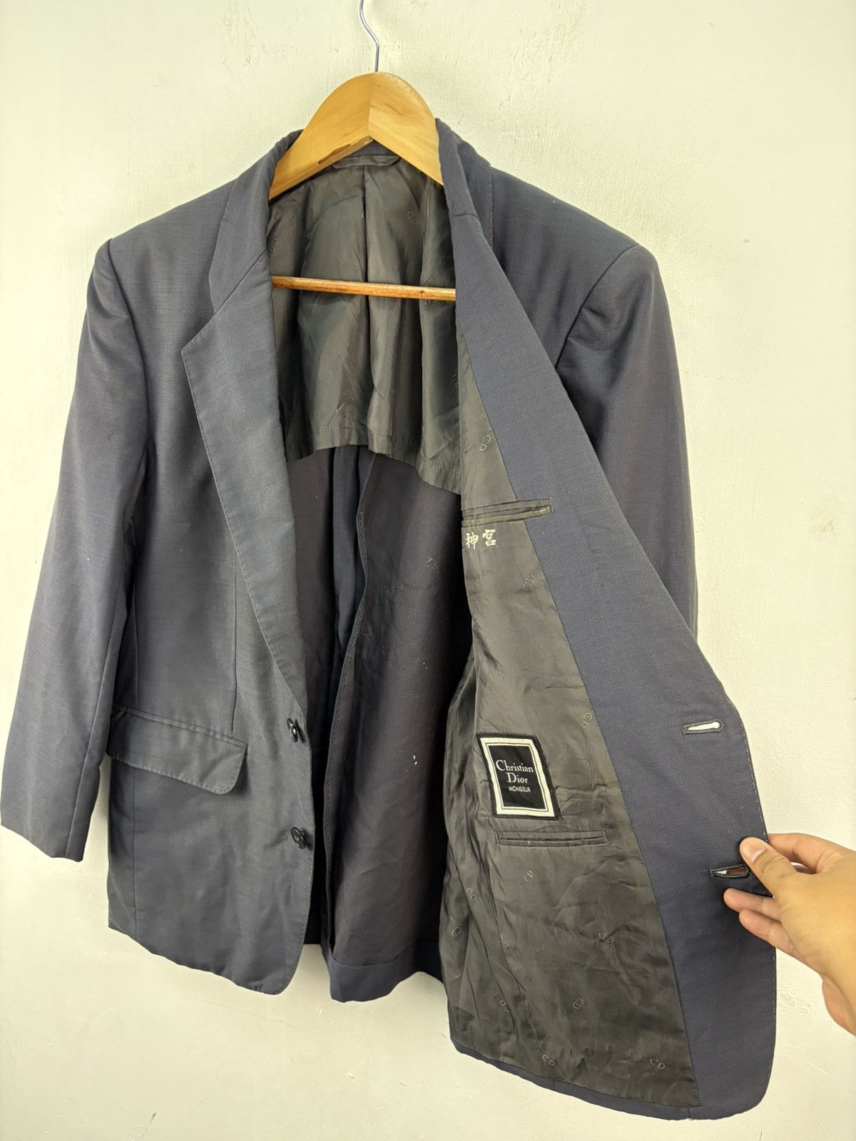 Christian Dior Monsieur Vintage Christian Dior Blazer Jacket Navy Blue Size US M / EU 48-50 / 2 - 3 Thumbnail