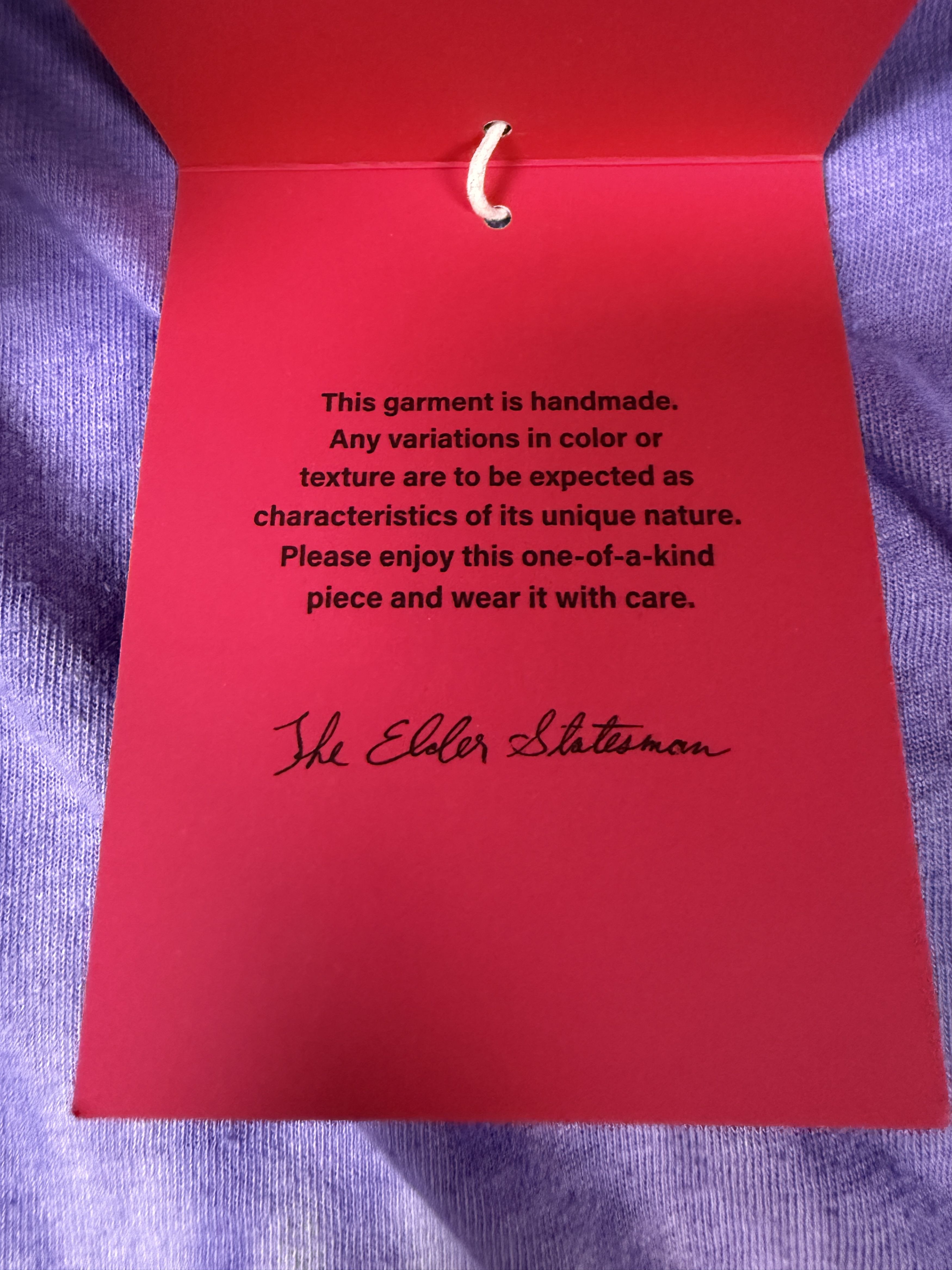 The Elder Statesman $325 The Elder Statesman Cotton Linen Blend Dipped Tee Size M / US 6-8 / IT 42-44 - 5 Thumbnail