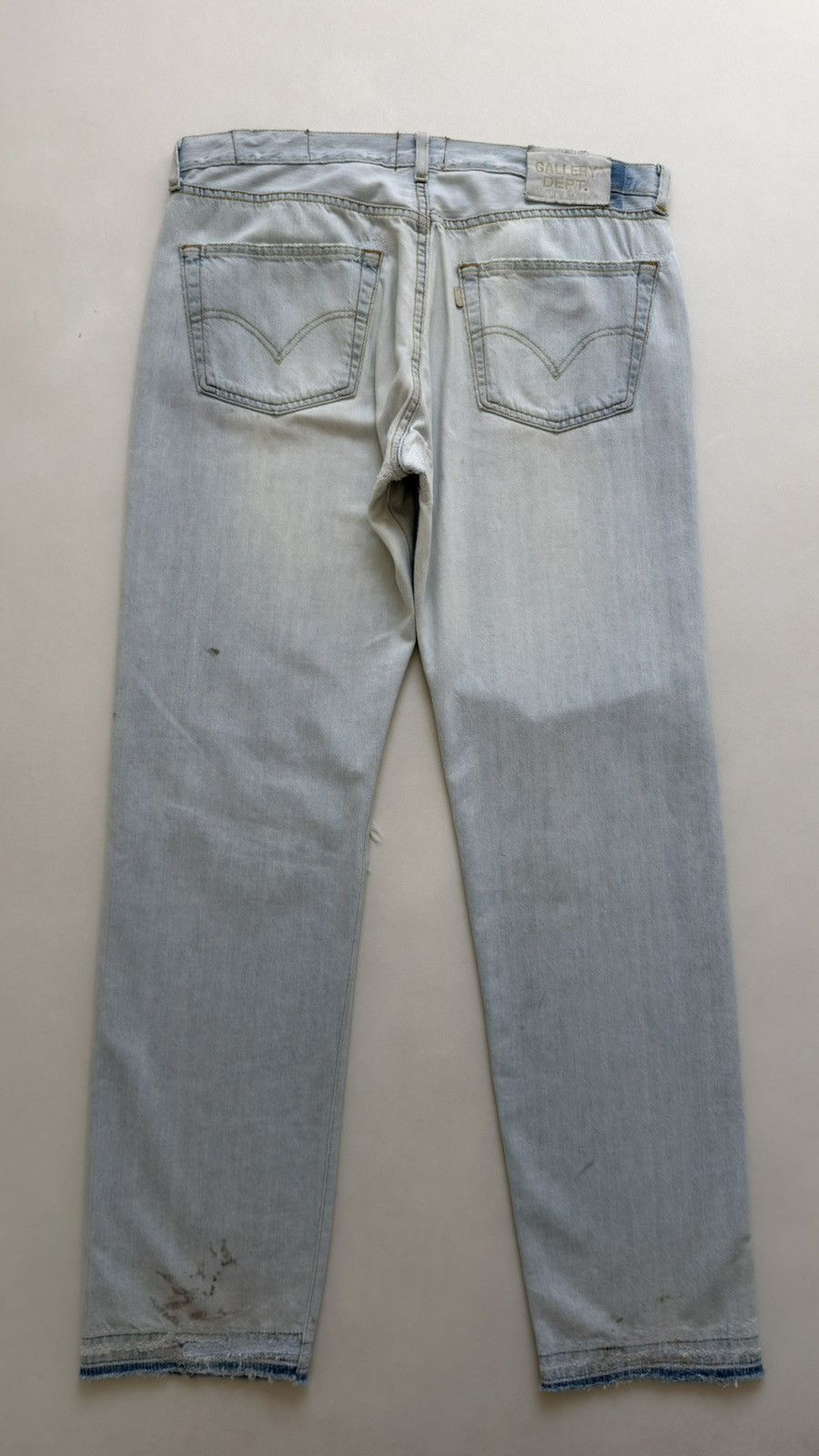 Gallery Dept. Ken 5001 Reworked Washed Blue Jeans Size US 36 / EU 52 - 15 Thumbnail