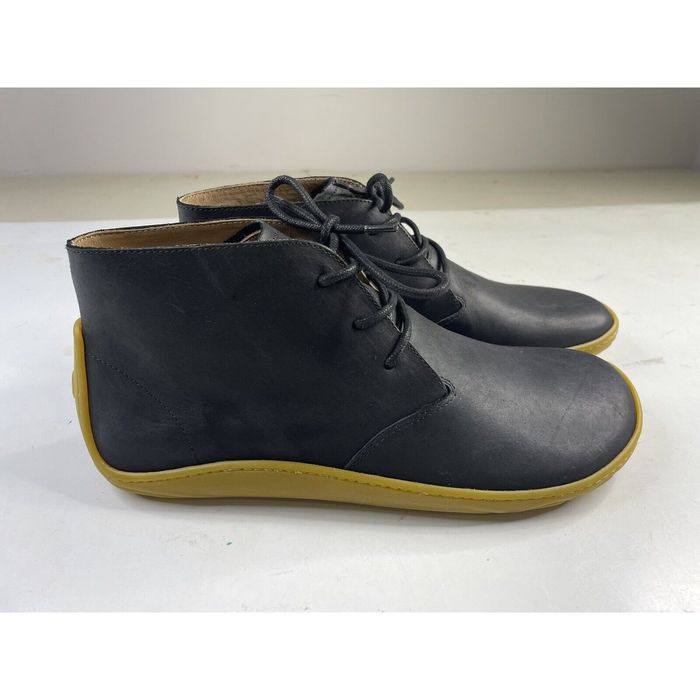 Vivobarefoot Vivobarefoot Addis Desert Black Leather Chukka Boot