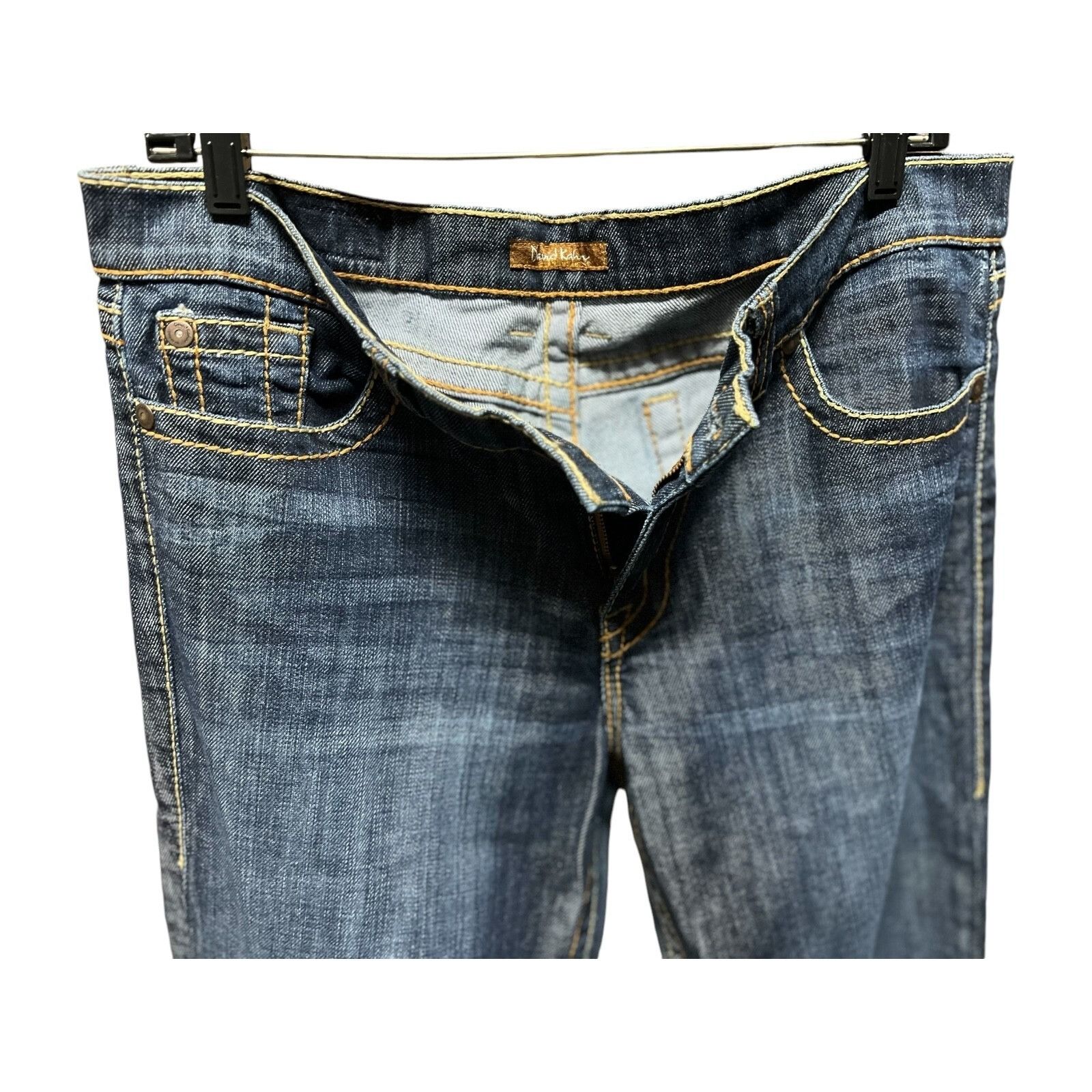 Other David Kahn Jeanswear Women's Lauren Dark Wash Distressed Den Size 24" / US 00 / IT 34 - 2 Thumbnail