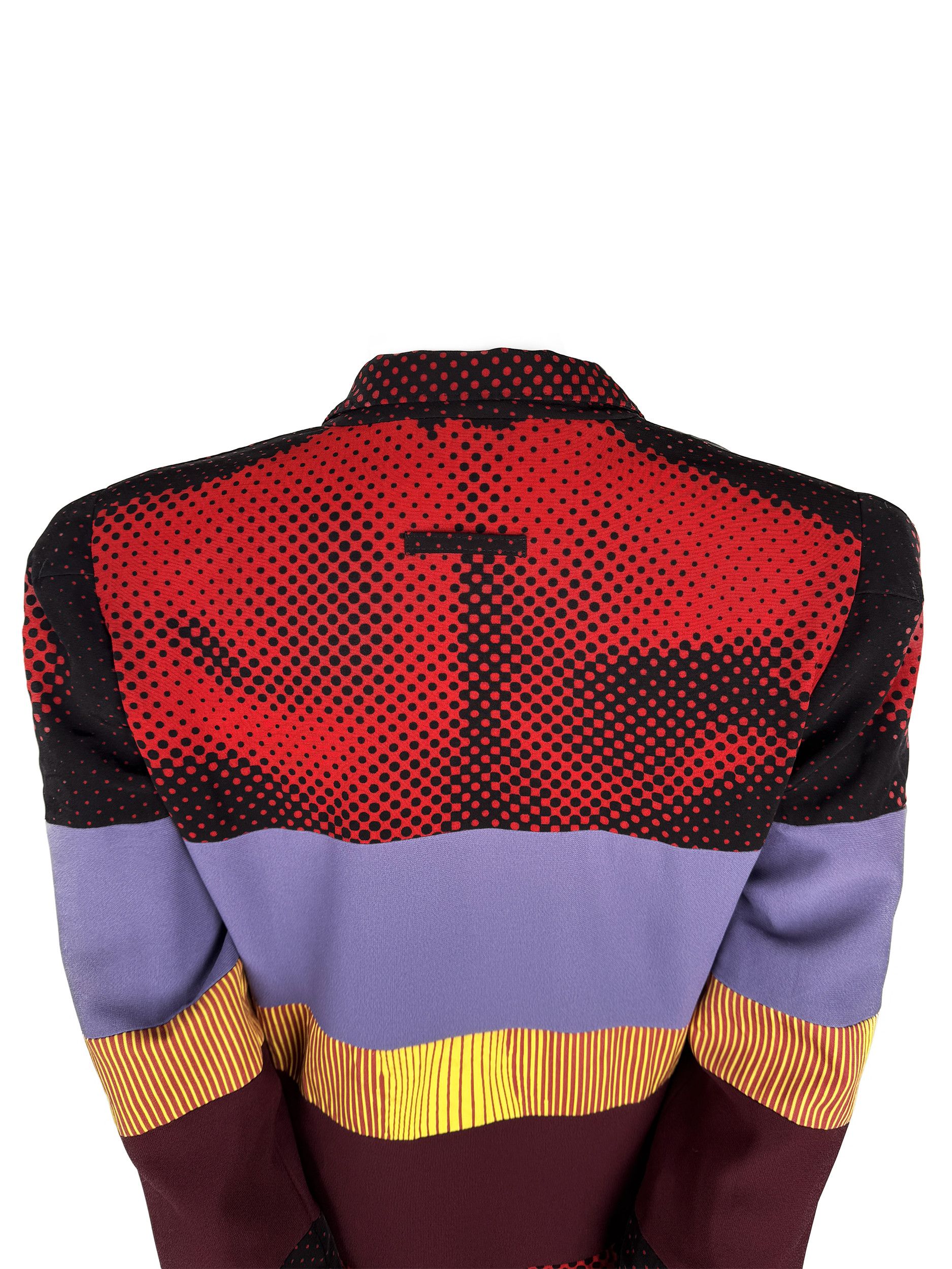 Jean Paul Gaultier Jean Paul Gaultier S/S 1996 Vintage Cyberbaba Print Blazer M Size M / US 6-8 / IT 42-44 - 6 Thumbnail