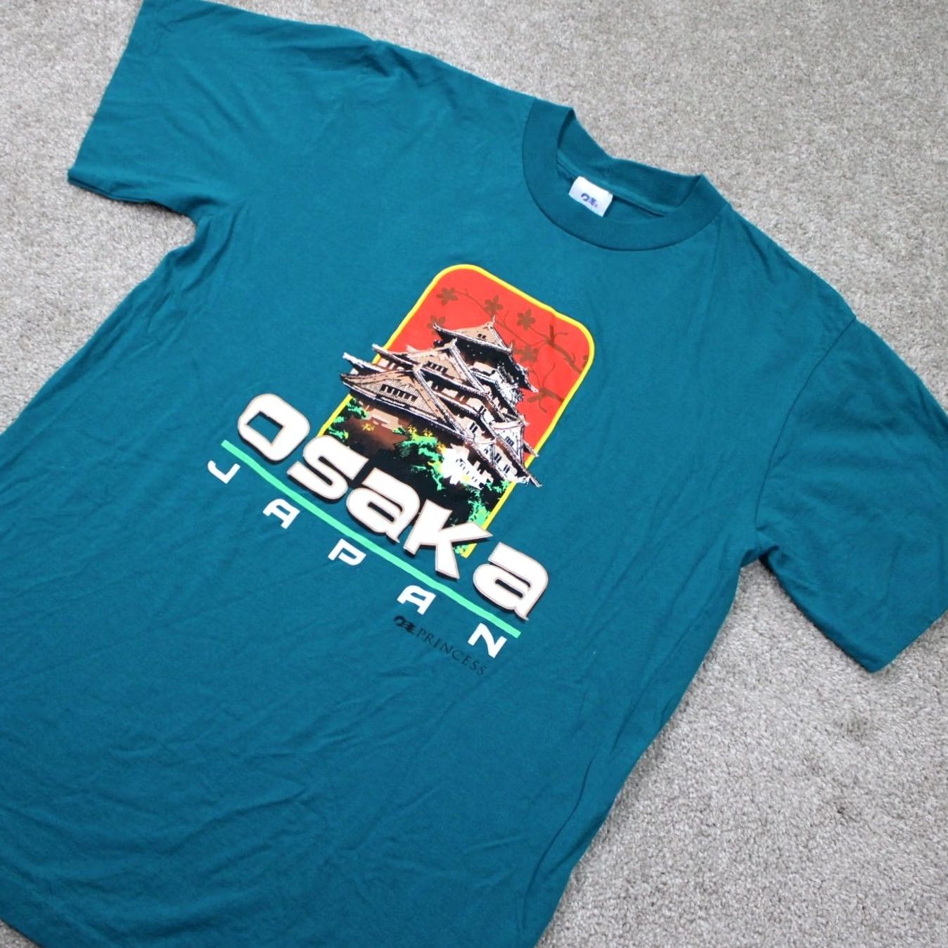 Vintage VINTAGE Osaka Japan Shirt Mens XL Blue Princess Cruises Cotton Single Stitch S/S Size US XL / EU 56 / 4 - 3 Thumbnail