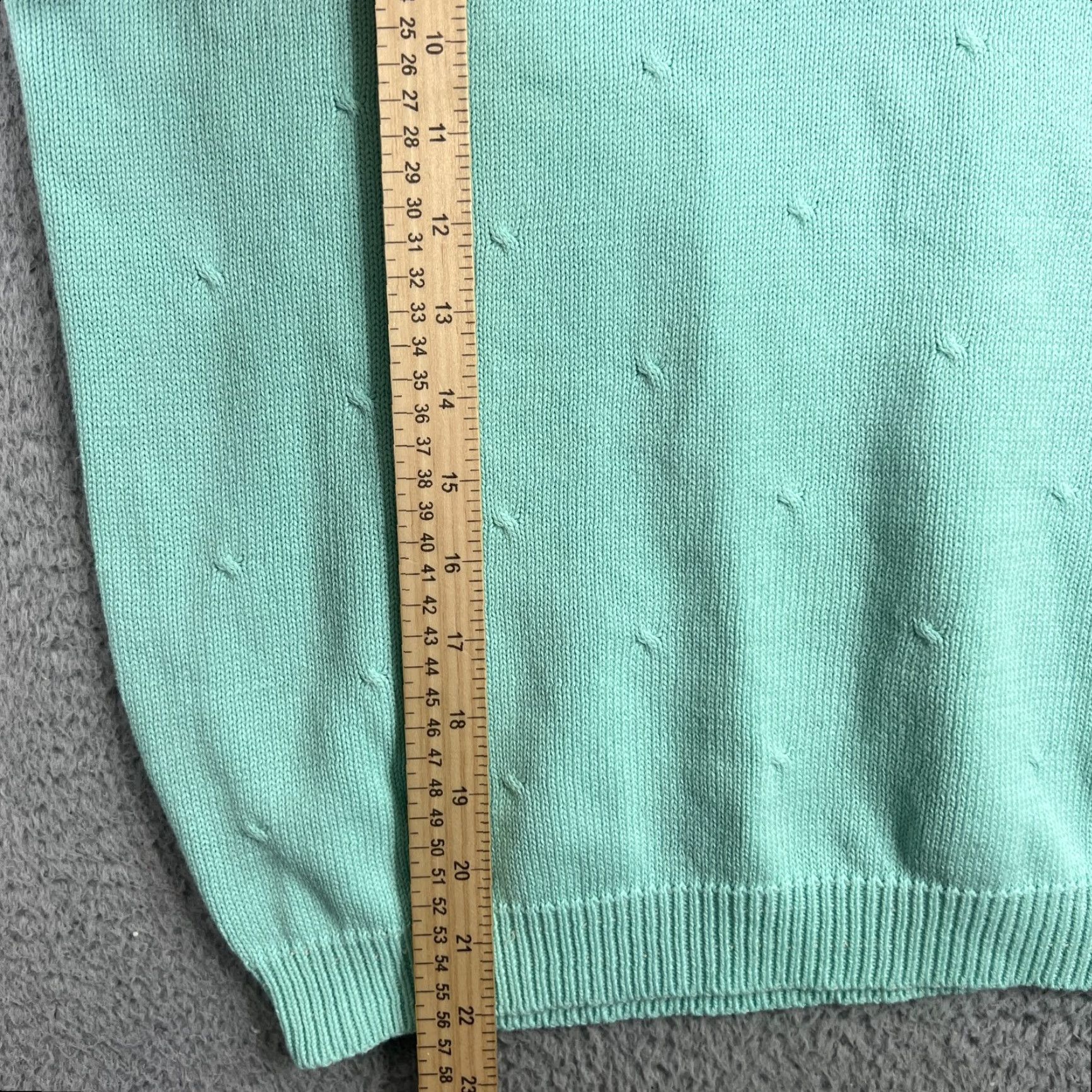 Altea VINTAGE Scotland Yard Knit Sweater Vest Top Teal Sleeveless Medium Women Size M / US 6-8 / IT 42-44 - 5 Thumbnail