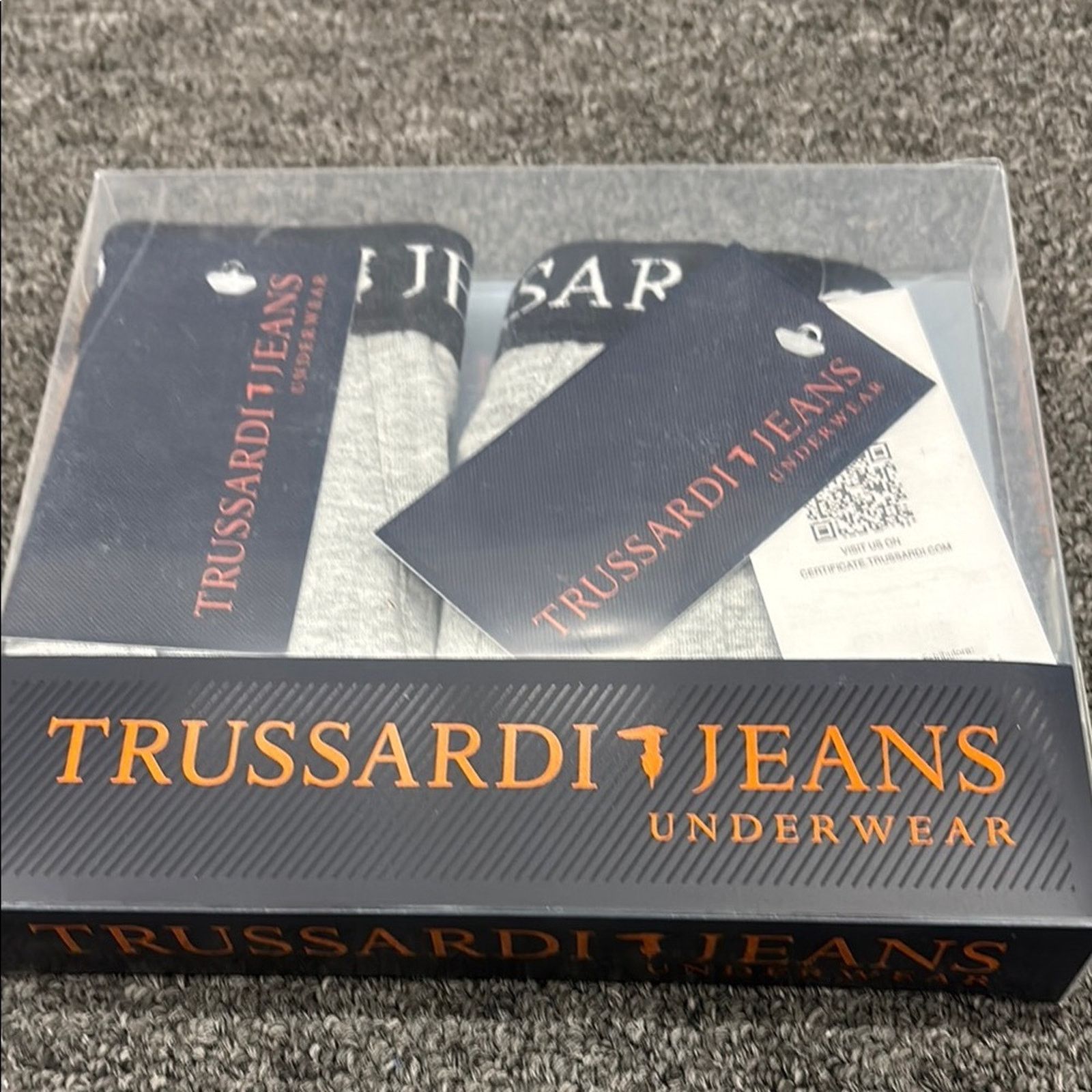 Trussardi NWT Trussardi Jeans Gray Boxer Briefs (2 pcs) Size M Size 32 - 1 Thumbnail