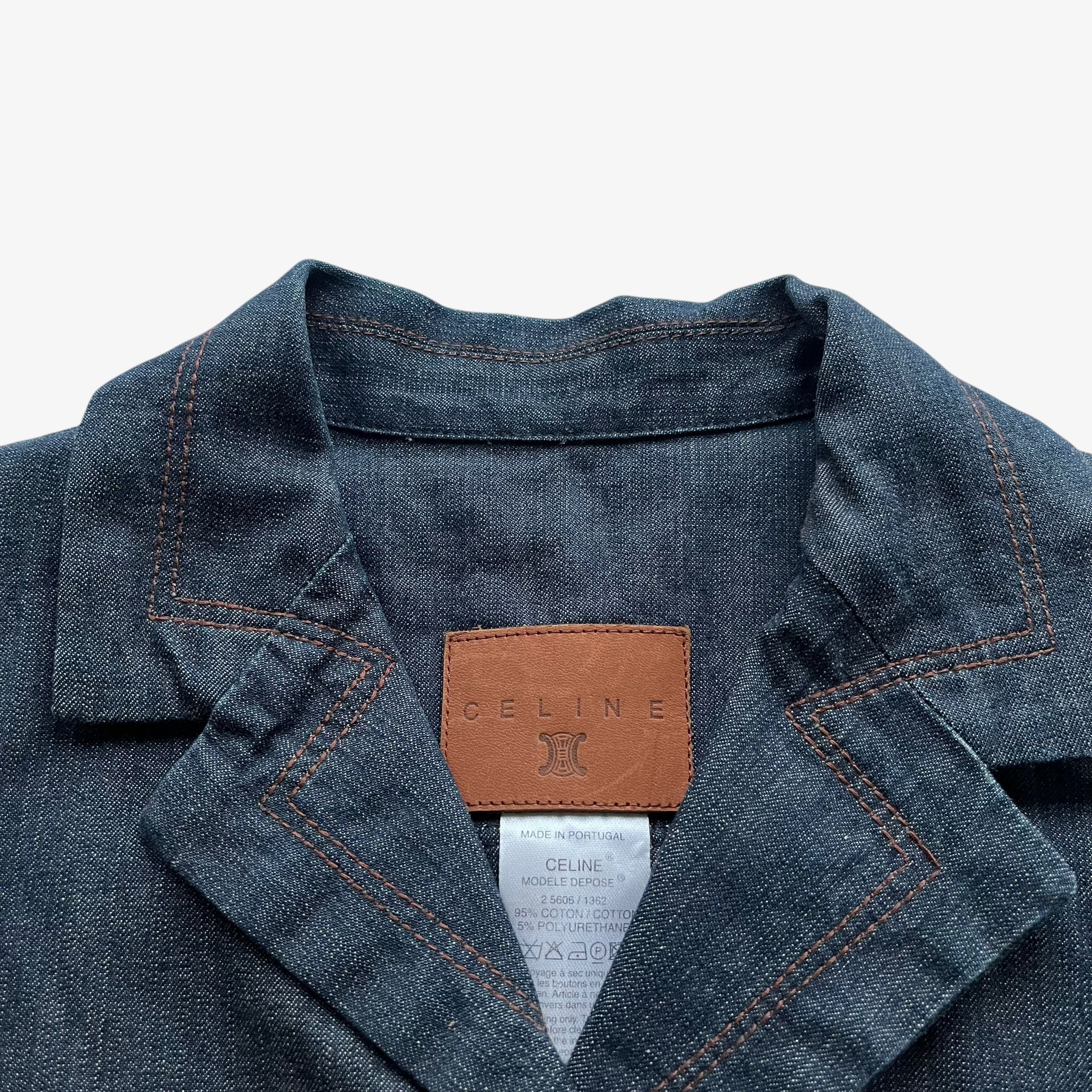 Celine Vintage Y2K Women's Celine Blue Denim Jacket Size S / US 4 / IT 40 - 2 Thumbnail