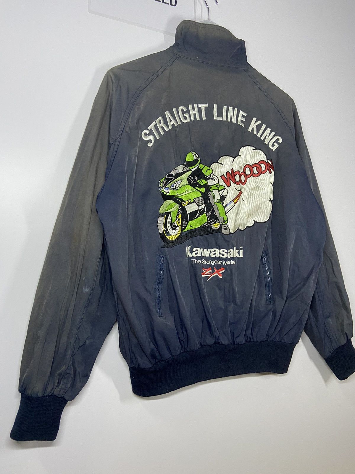 Japanese Brand KAWASAKI ZX RACING (SUN FADED) LIGHT JACKET Size US M / EU 48-50 / 2 - 2 Thumbnail