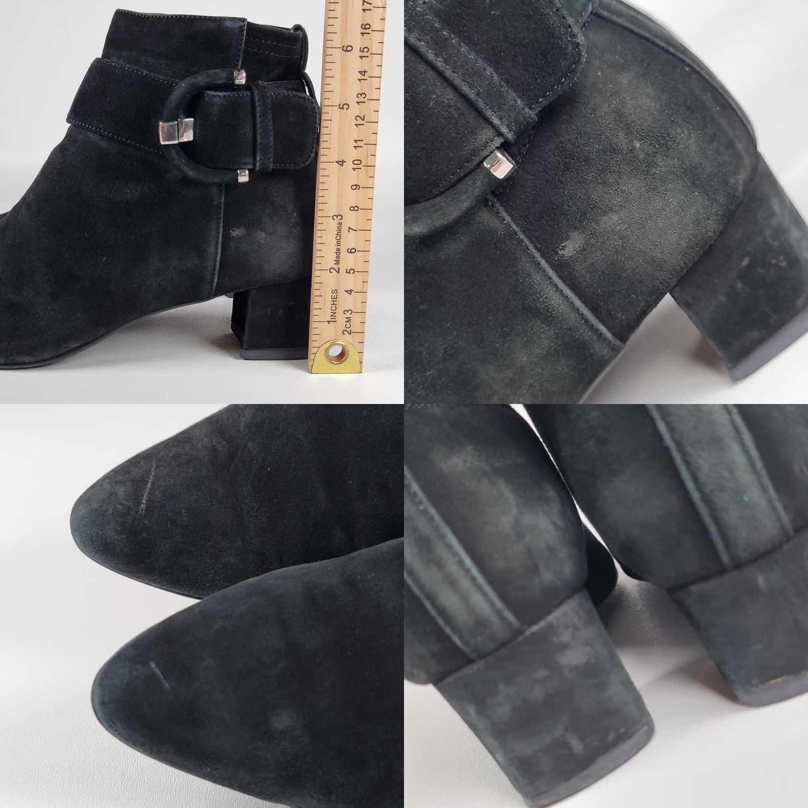 Aquatalia Aquatalia Women's Size 8 Black Suede Ankle Boots Made Italy Size US 8 / IT 38 - 9 Thumbnail