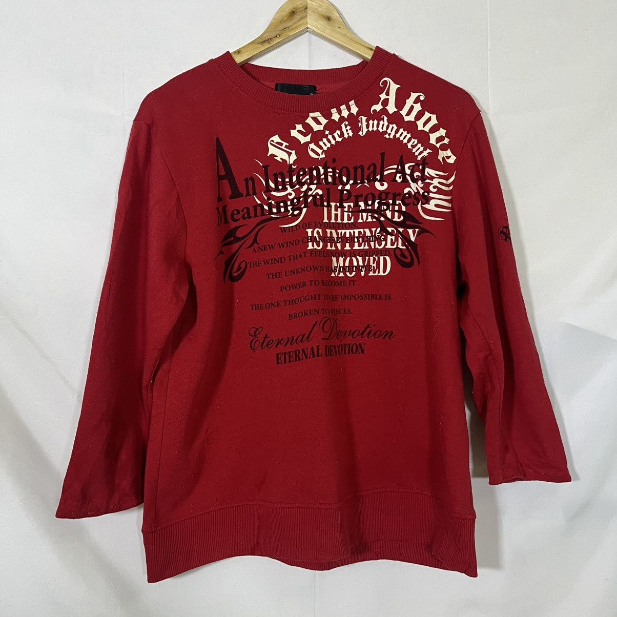 If Six Was Nine Y2K WORDING POEM LONG SLEEVE TEE Size US M / EU 48-50 / 2 - 1 Thumbnail