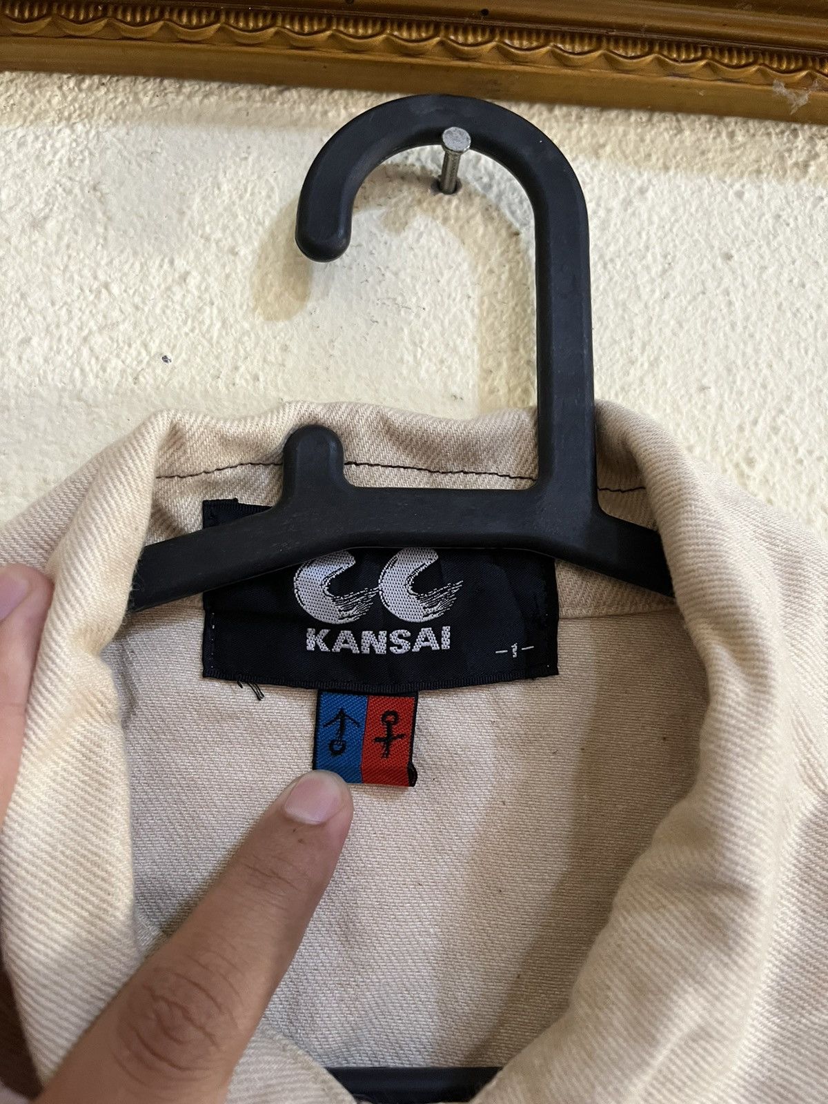 Kansai Yamamoto Vintage CC Kansai Denim Jacket Double Pocket Nice Design Size US S / EU 44-46 / 1 - 2 Thumbnail