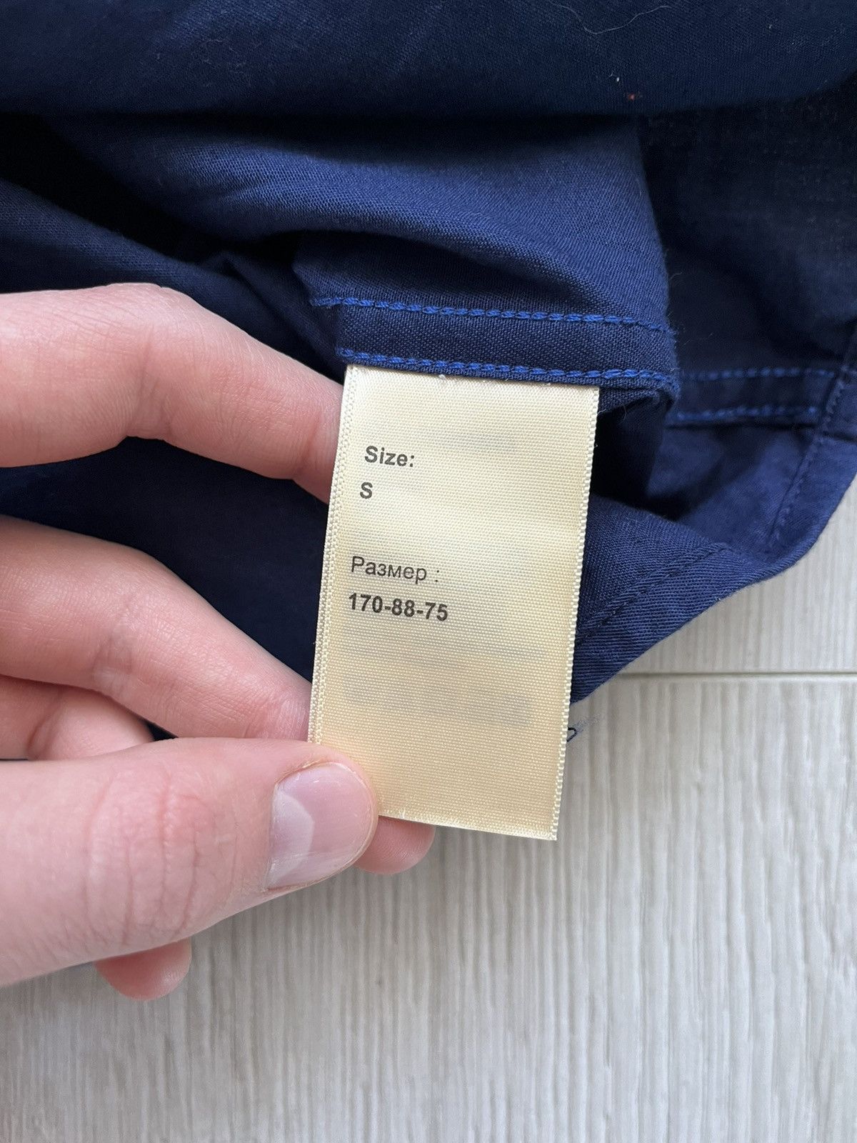 Lee × Vintage Vintage Lee Kansas 1889 Button Down Long Sleeve Navy Shirt Size US S / EU 44-46 / 1 - 9 Thumbnail