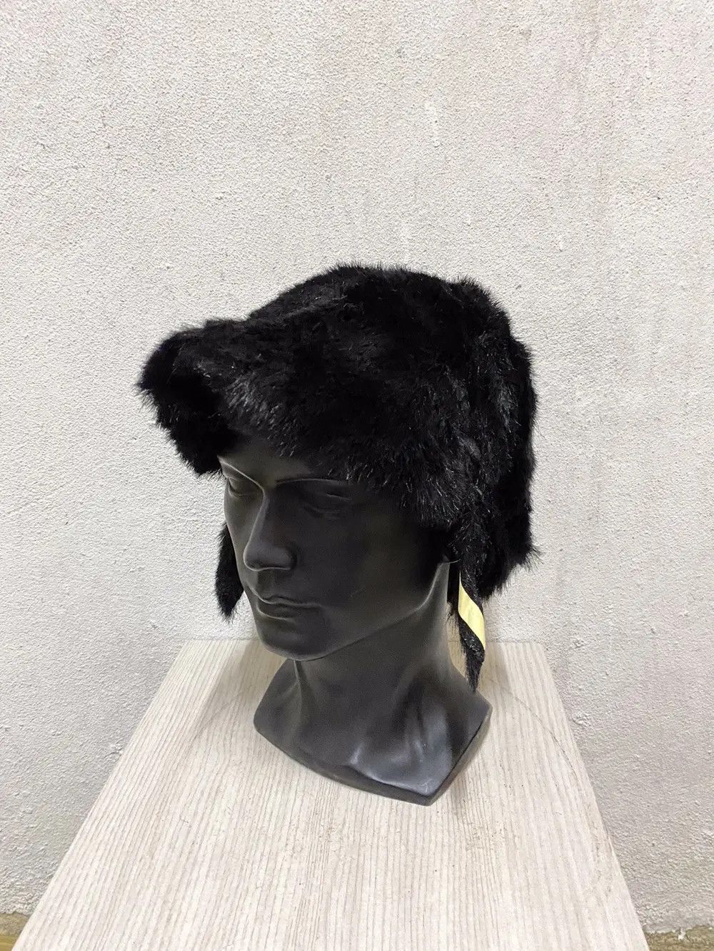 Japanese Brand Nice Fur Fleece Japanese Brand Earflap Beanie Hat Size ONE SIZE - 3 Thumbnail
