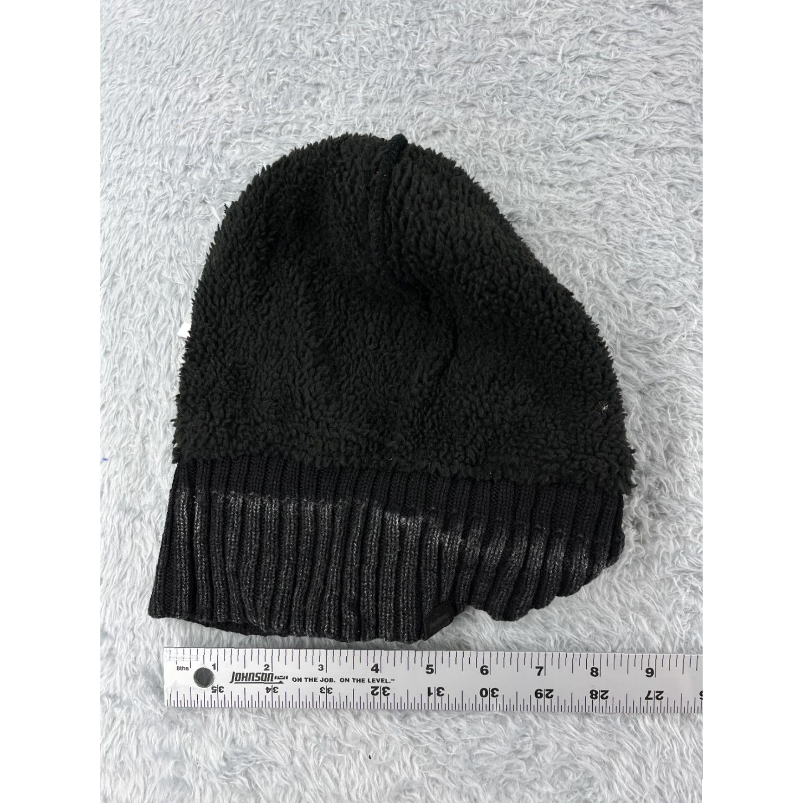 Levi's Levi's Beanie Toque Adult One Size Dark Gray Knit Cotton Polyester Blend Lined Ski Hat Unisex Adults Casual Winter Mens Womens Size ONE SIZE - 5 Thumbnail