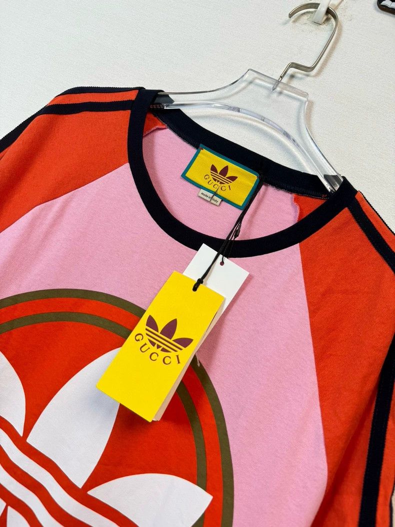 Gucci GucciAdidas co-branded pink printed logo clover pattern sho Size US L / EU 52-54 / 3 - 2 Thumbnail
