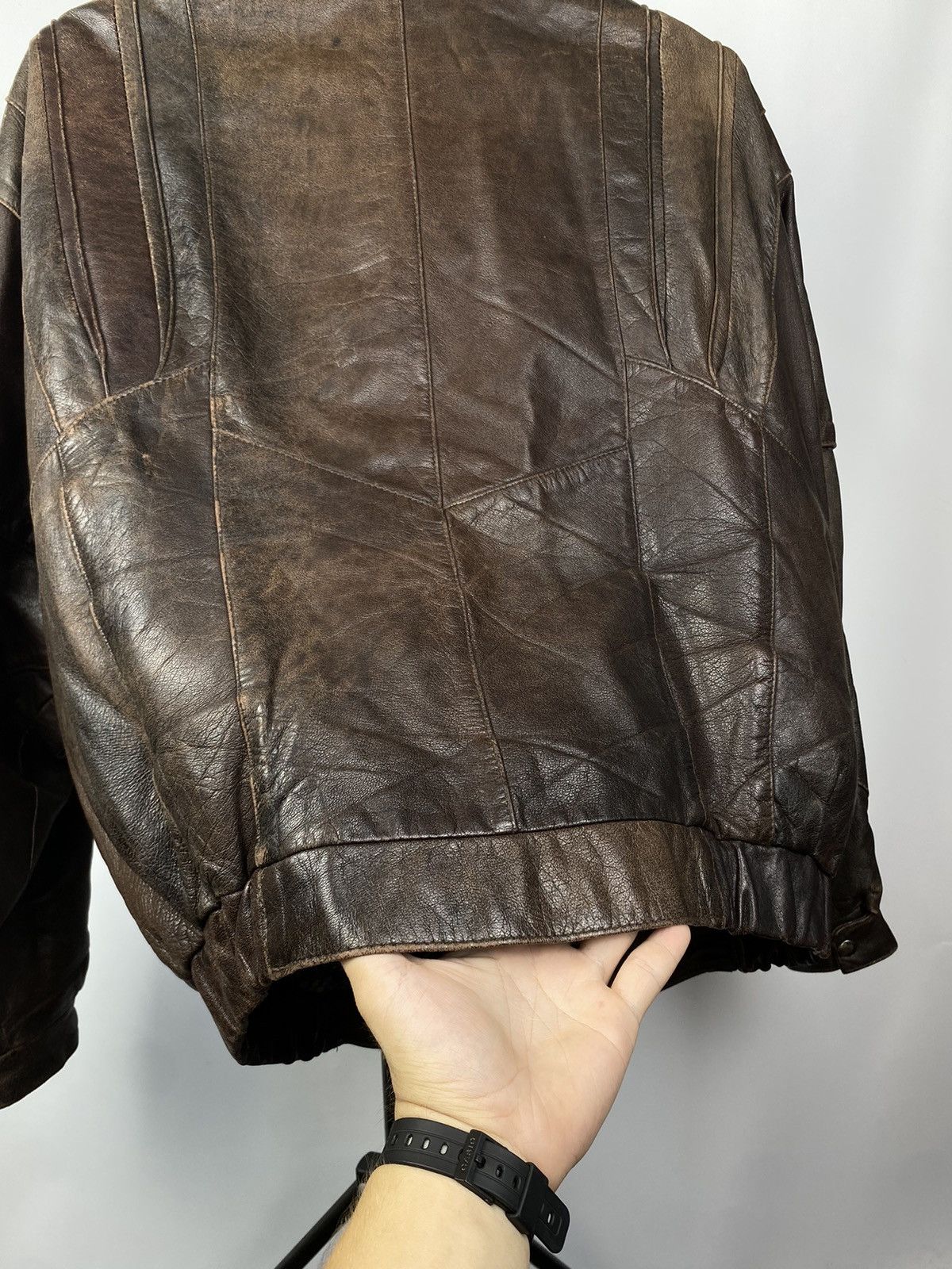 Vintage Vintage 90s Leather Biker Jacket Style Maison Margiela Size US M / EU 48-50 / 2 - 14 Thumbnail