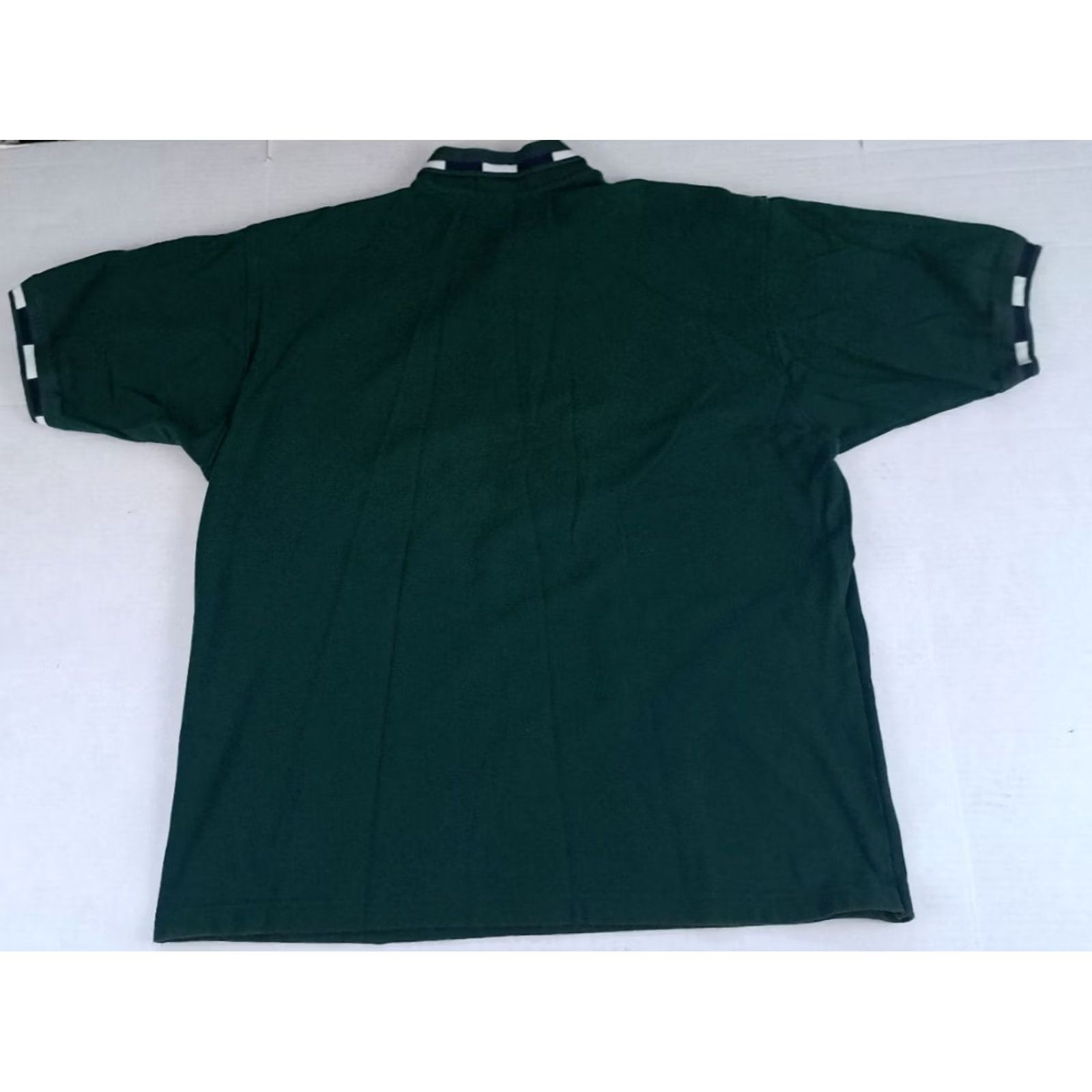 Vintage VINTAGE VFW & Auxilliaries Michigan 1/4 Button Polo Golf Shirt USA King Louie XL Green Short Sleeve Embroidered Button-Up Unisex Adults Mens Womens Size US XL / EU 56 / 4 - 7 Thumbnail