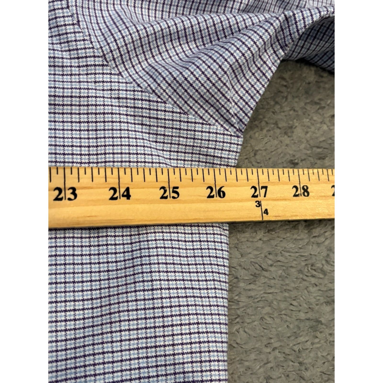 Polo Ralph Lauren VINTAGE Polo Ralph Lauren Yarmouth Oxford Shirt Mens 16.5 Blue Plaid Flesh Pony Size US XL / EU 56 / 4 - 4 Thumbnail