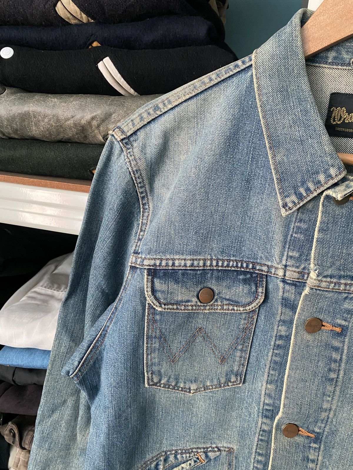 Wrangler Vintage Wrangler 90s Trucker Denim 4 Pocket Jacket Size US L / EU 52-54 / 3 - 4 Thumbnail