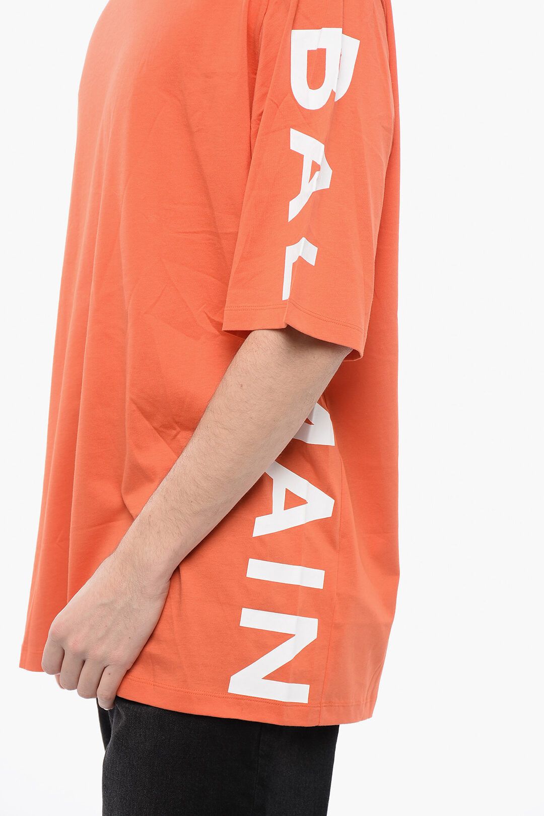 og1mm0325 Cotton Oversized T-Shirt in Orange