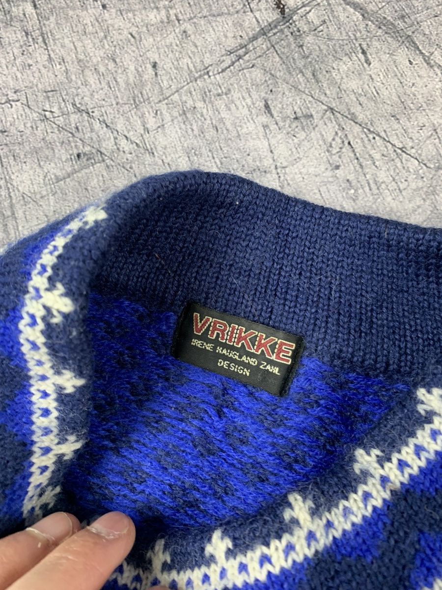 Vintage Vintage Vrikke Wool Sweater Norway Style Rare 90s Size US S / EU 44-46 / 1 - 4 Thumbnail