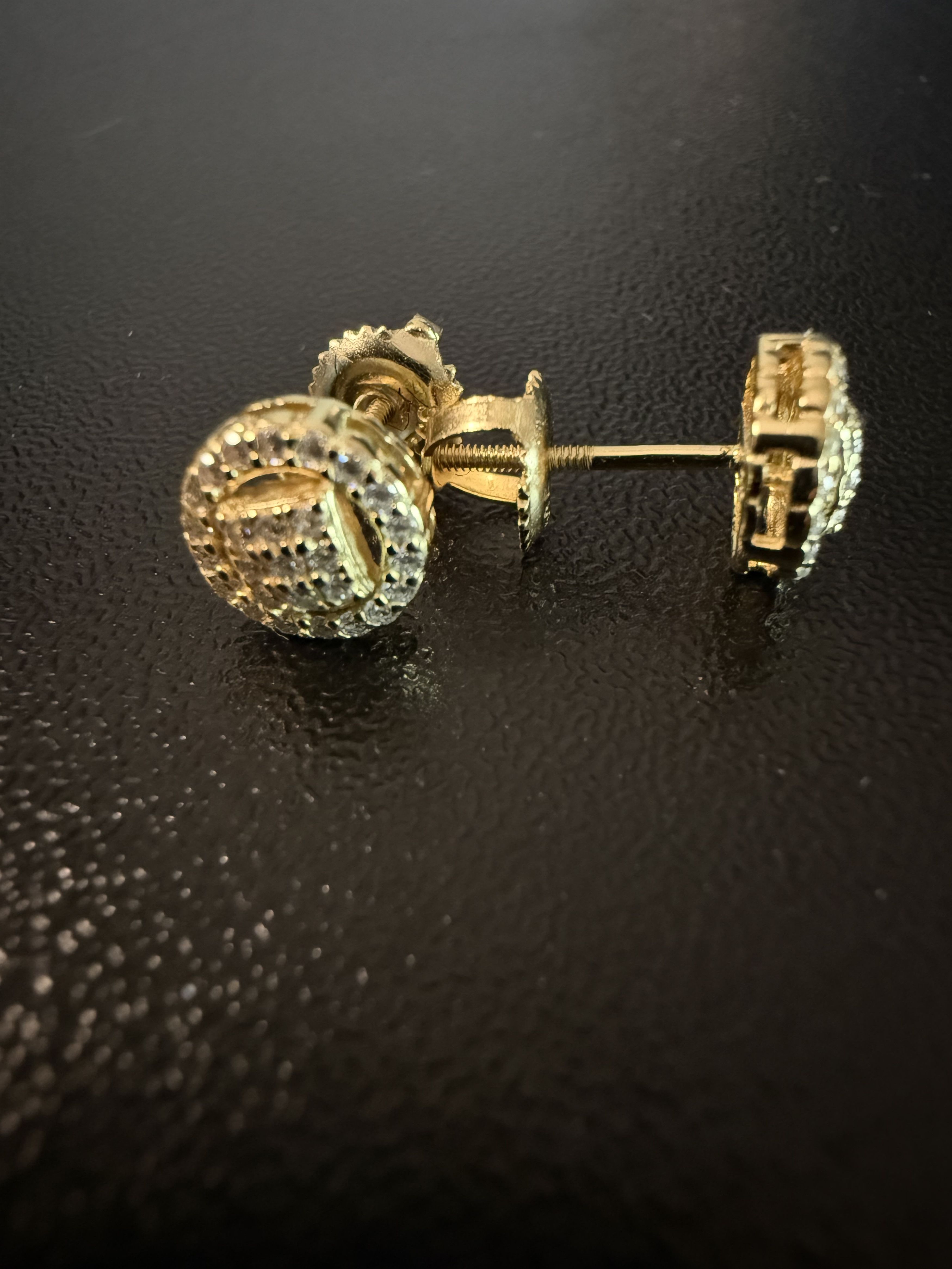 Other Square Cluster Center Moissanite Gold Plated 925s earrings Size ONE SIZE - 12 Thumbnail