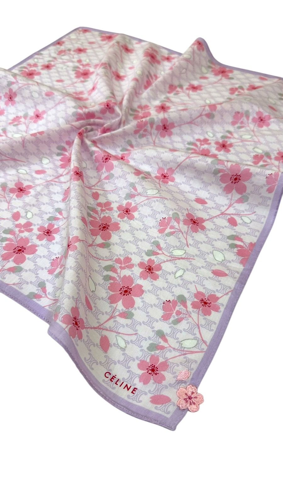 Celine × Vintage Celine Sakura Handkerchief / Bandana Size ONE SIZE - 2 Thumbnail