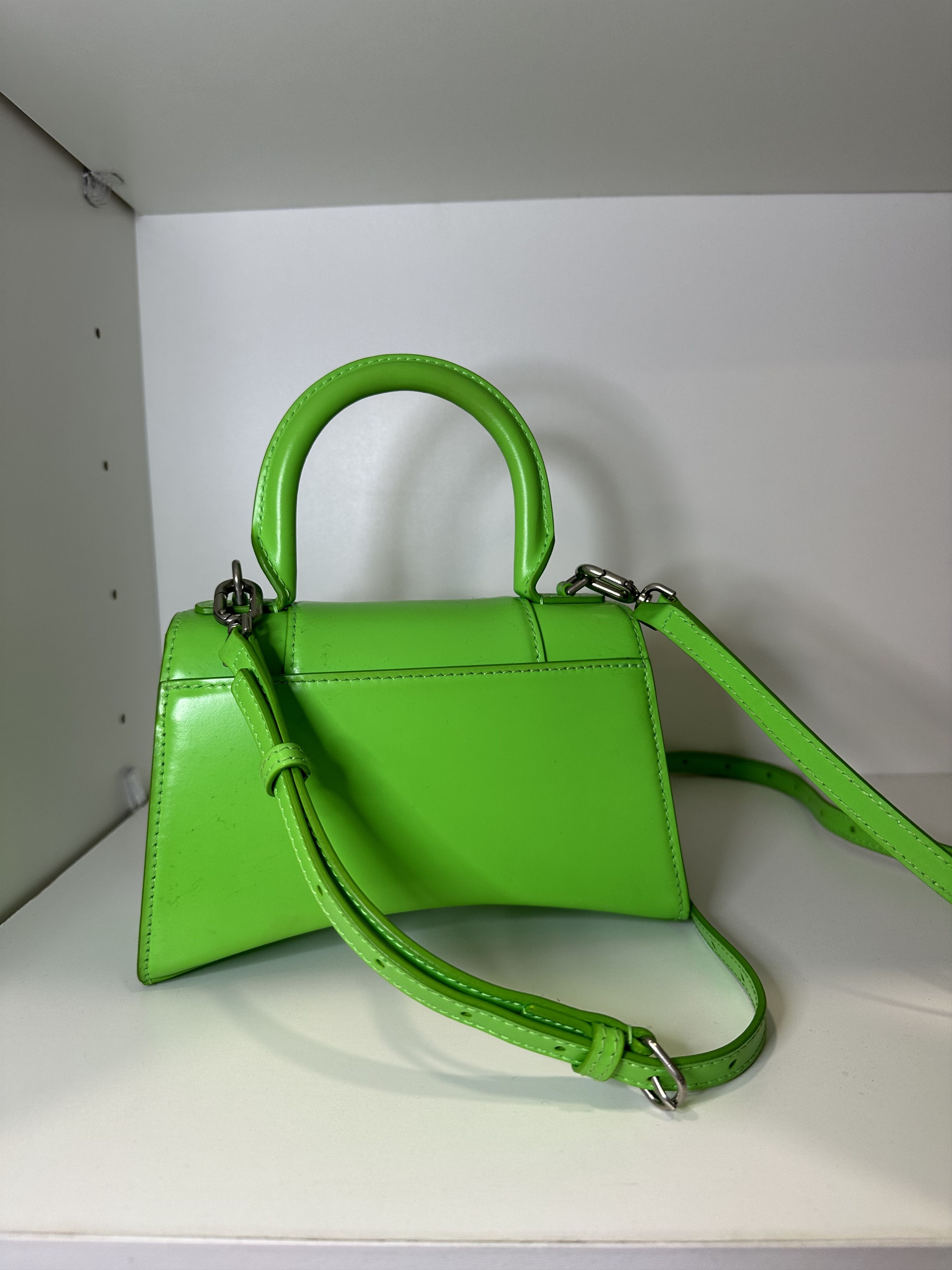 Balenciaga Balenciaga Crossbody Hourglass Handbag XS - Bright Green Size ONE SIZE - 4 Thumbnail