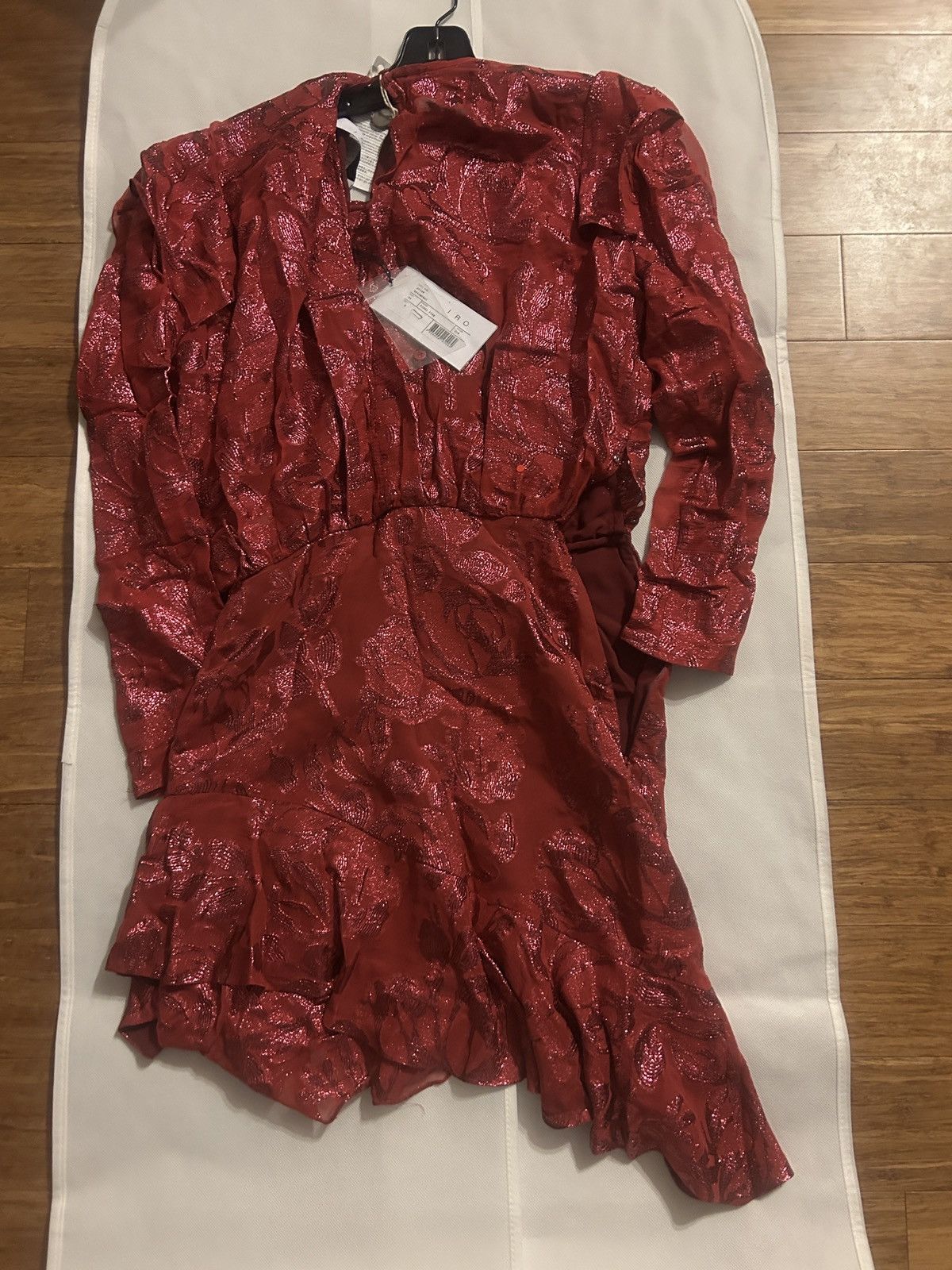 Iro IRO Murai Metallic Fil coupé silk-blend Georgette Mini Dress Size XS / US 0-2 / IT 36-38 - 5 Thumbnail